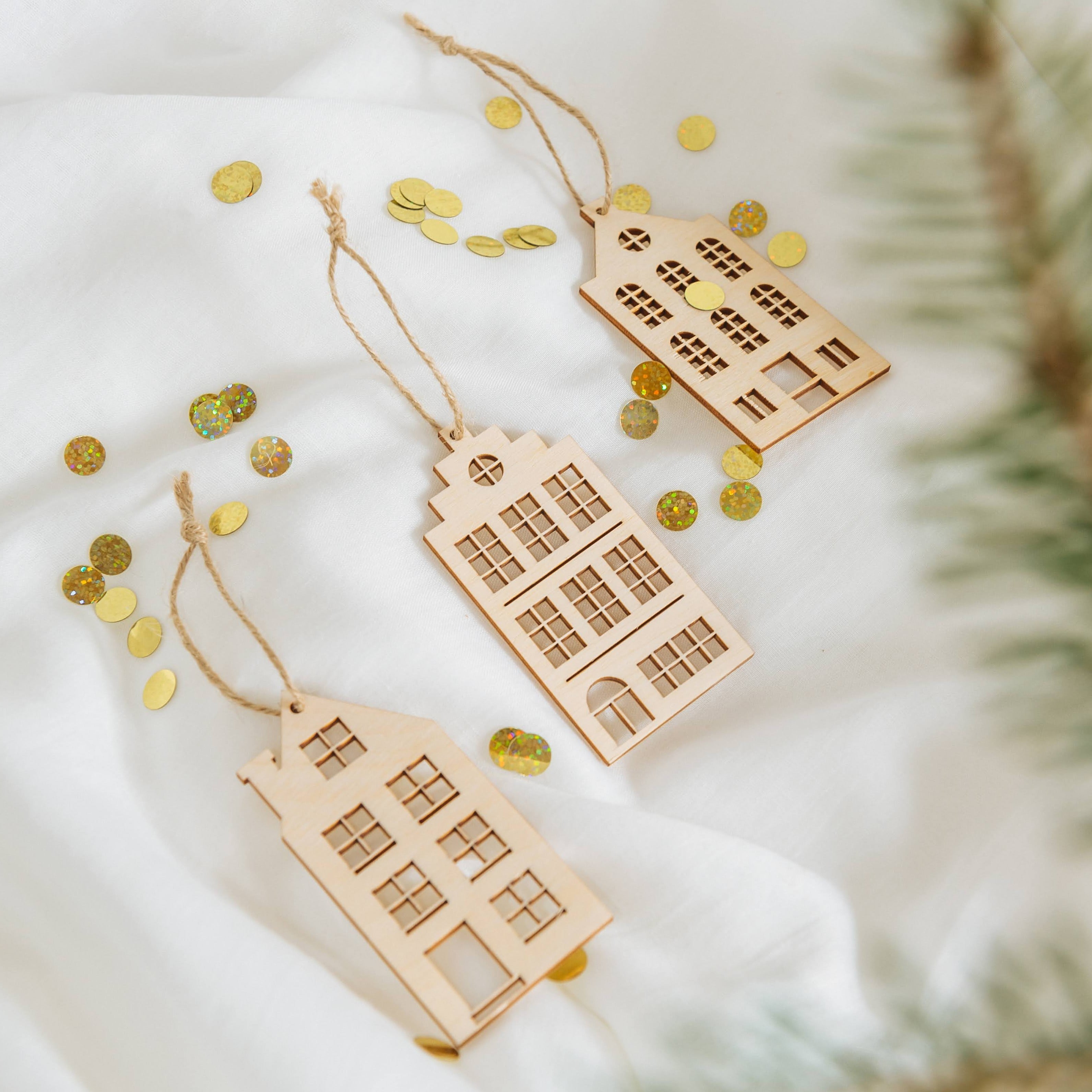 Anhänger · Amsterdam-Häuser (3er Set)