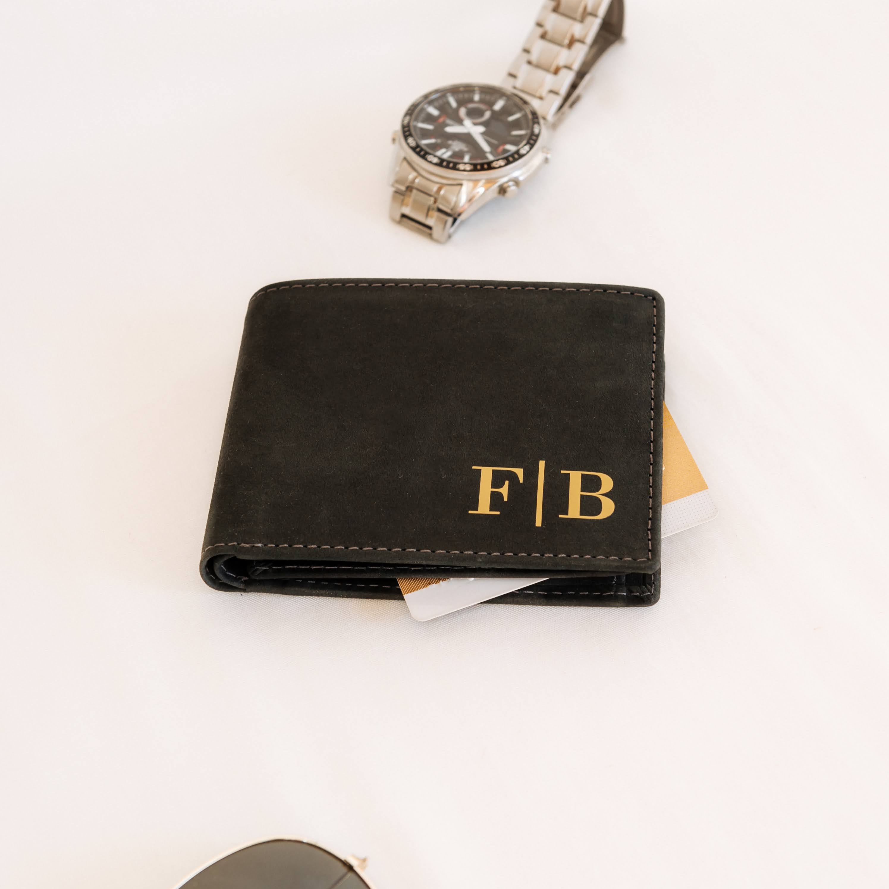 Personalisierte Geldbörse aus Leder