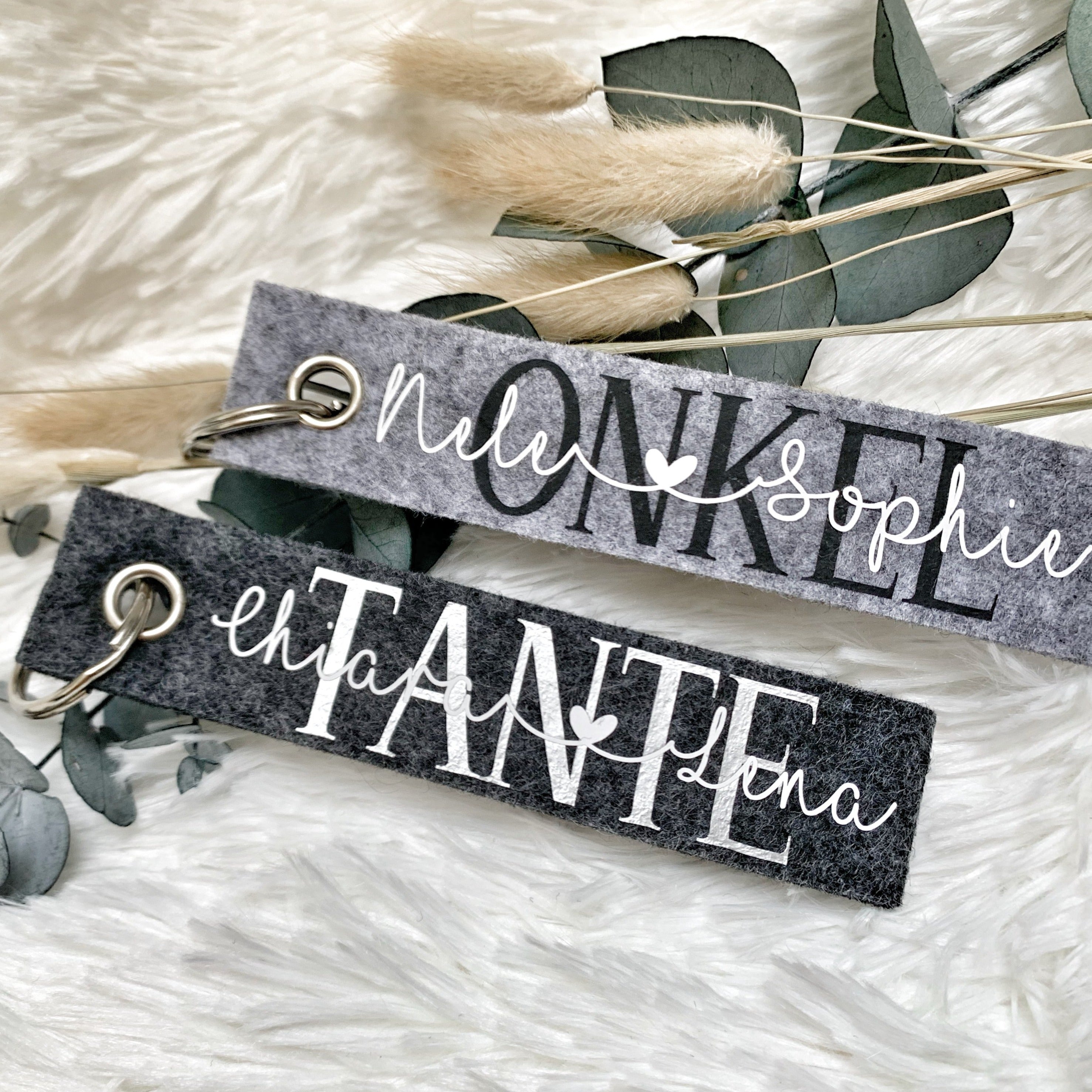 Filz Schlüsselanhänger · Tante / Onkel