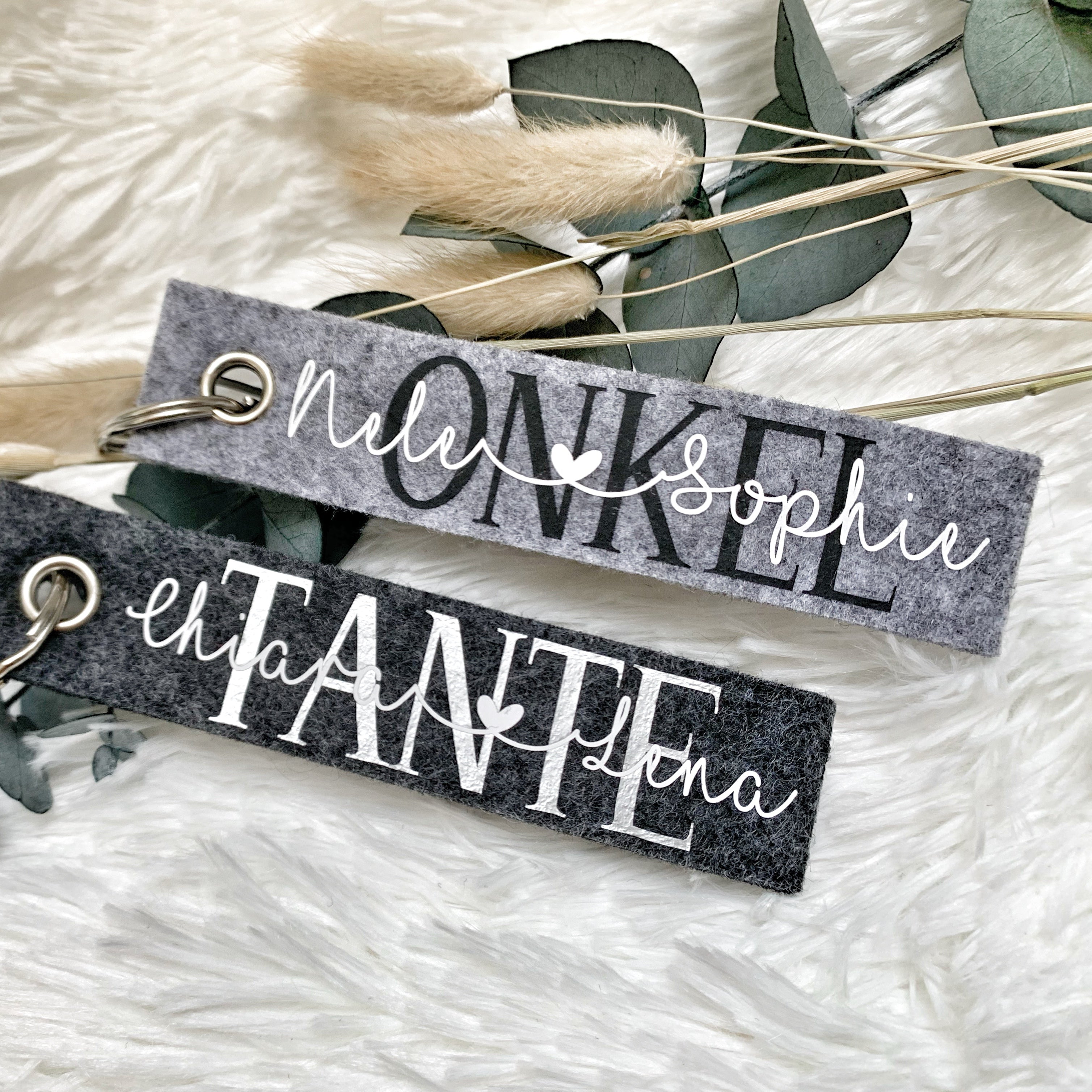 Filz Schlüsselanhänger · Doppelseitig