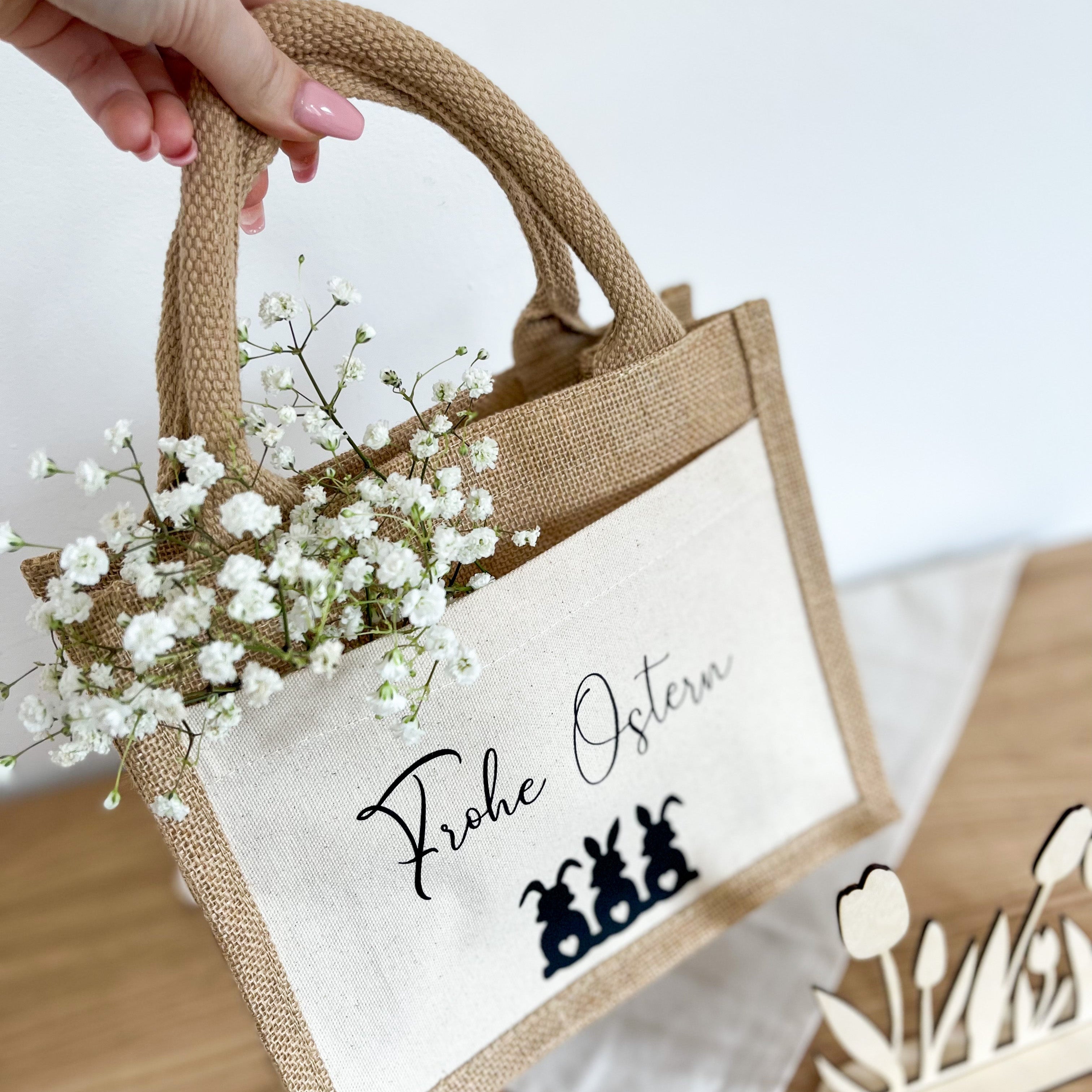 Jute Tasche · Frohe Ostern