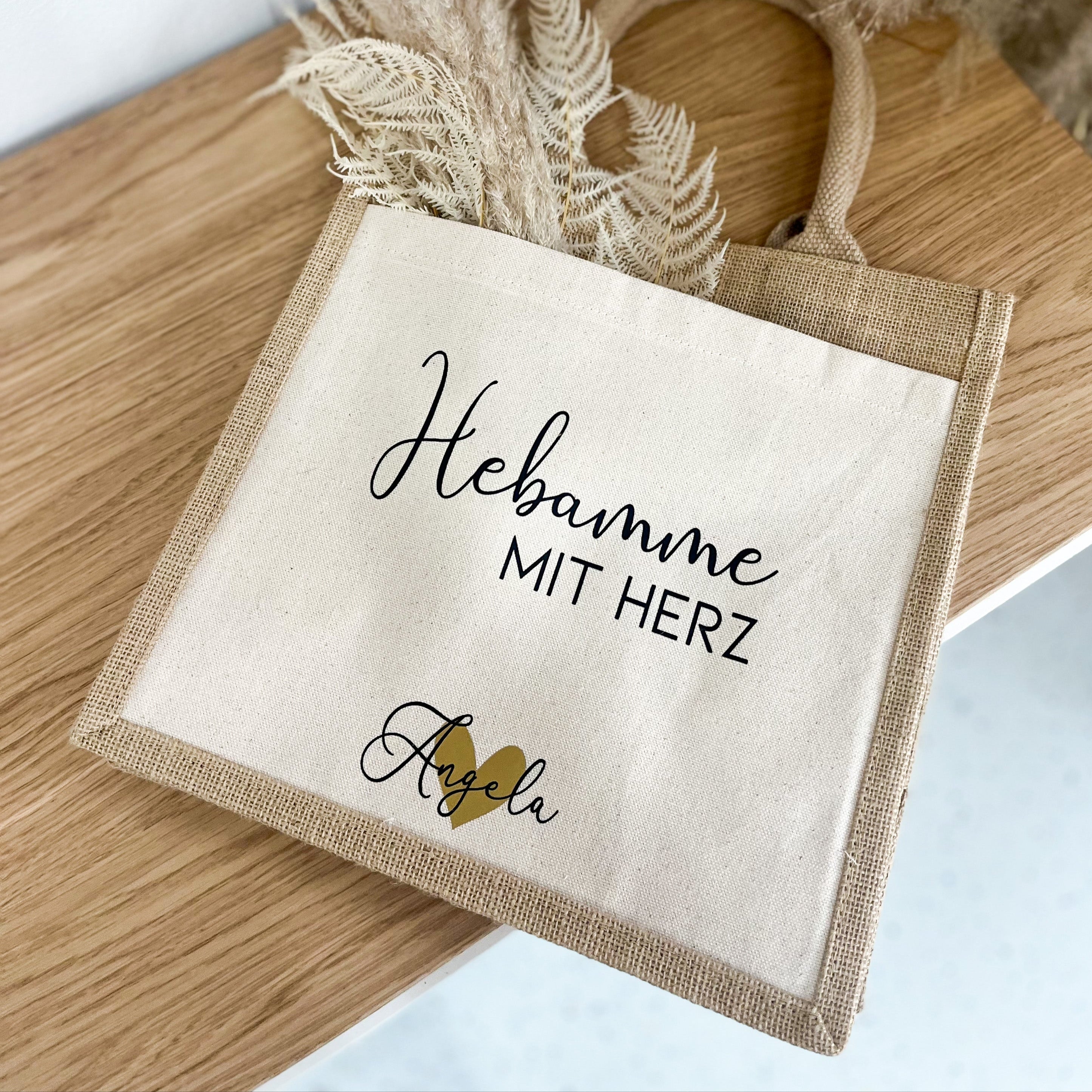 Jute Tasche · Hebamme