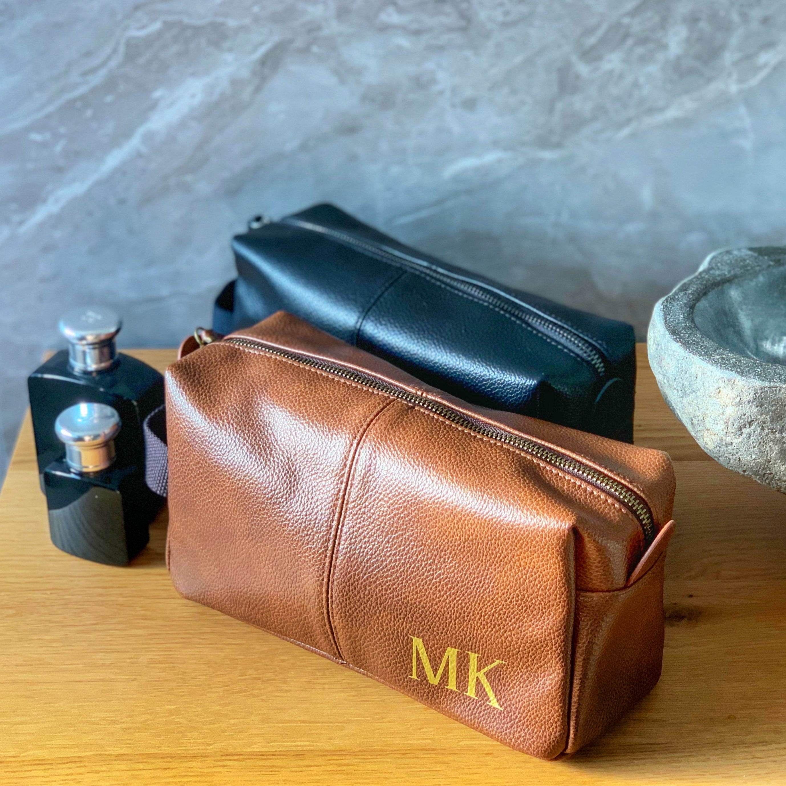 Kulturtasche · Herren mit Initialen