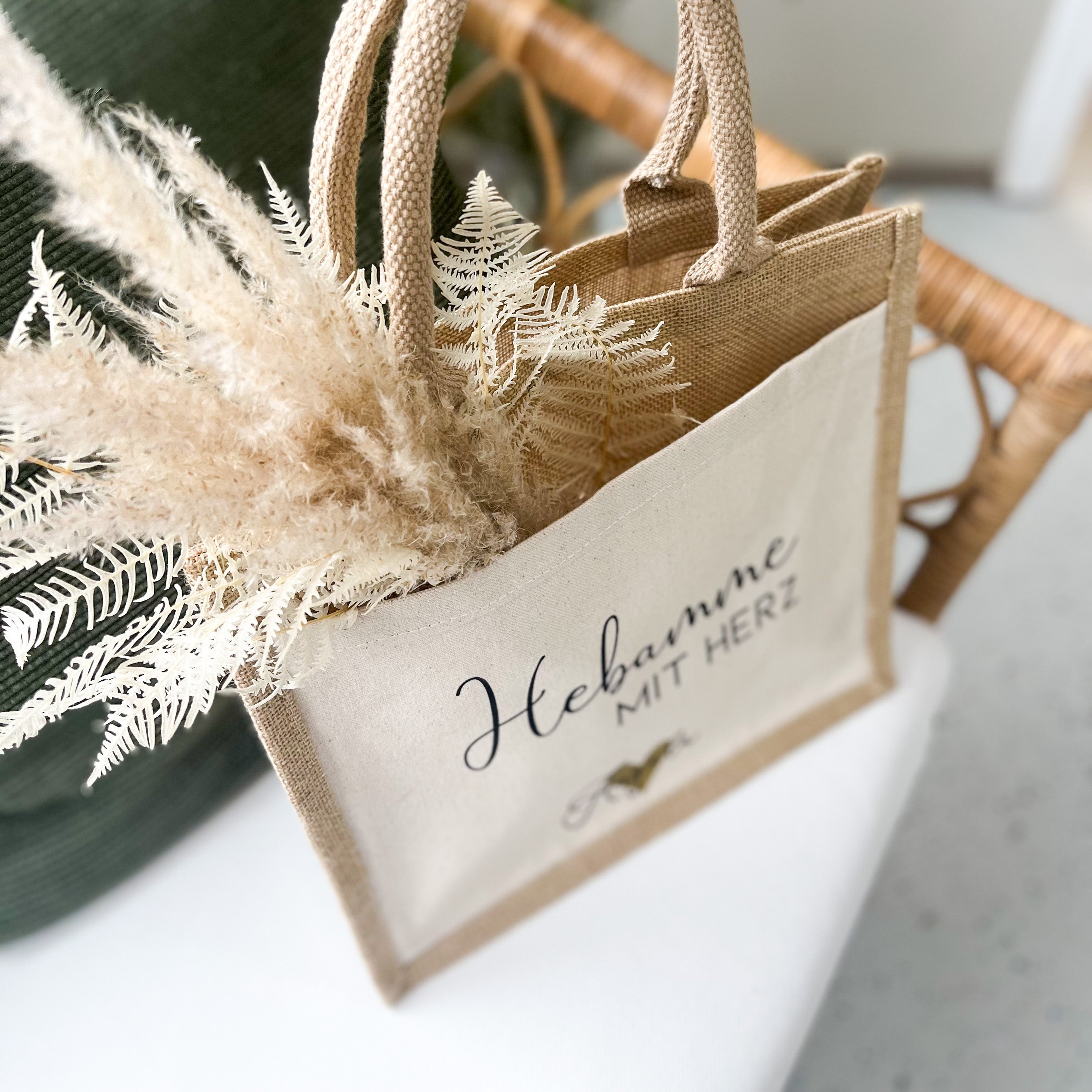 Jute Tasche · Hebamme