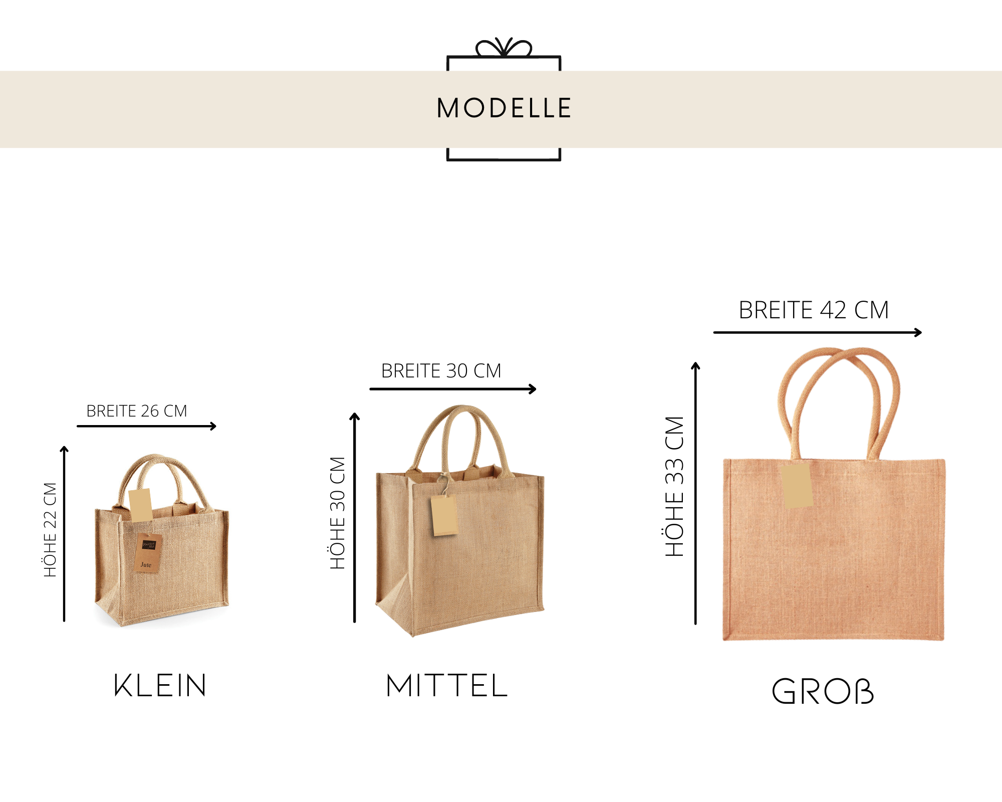 Jute Tasche · Wunschname
