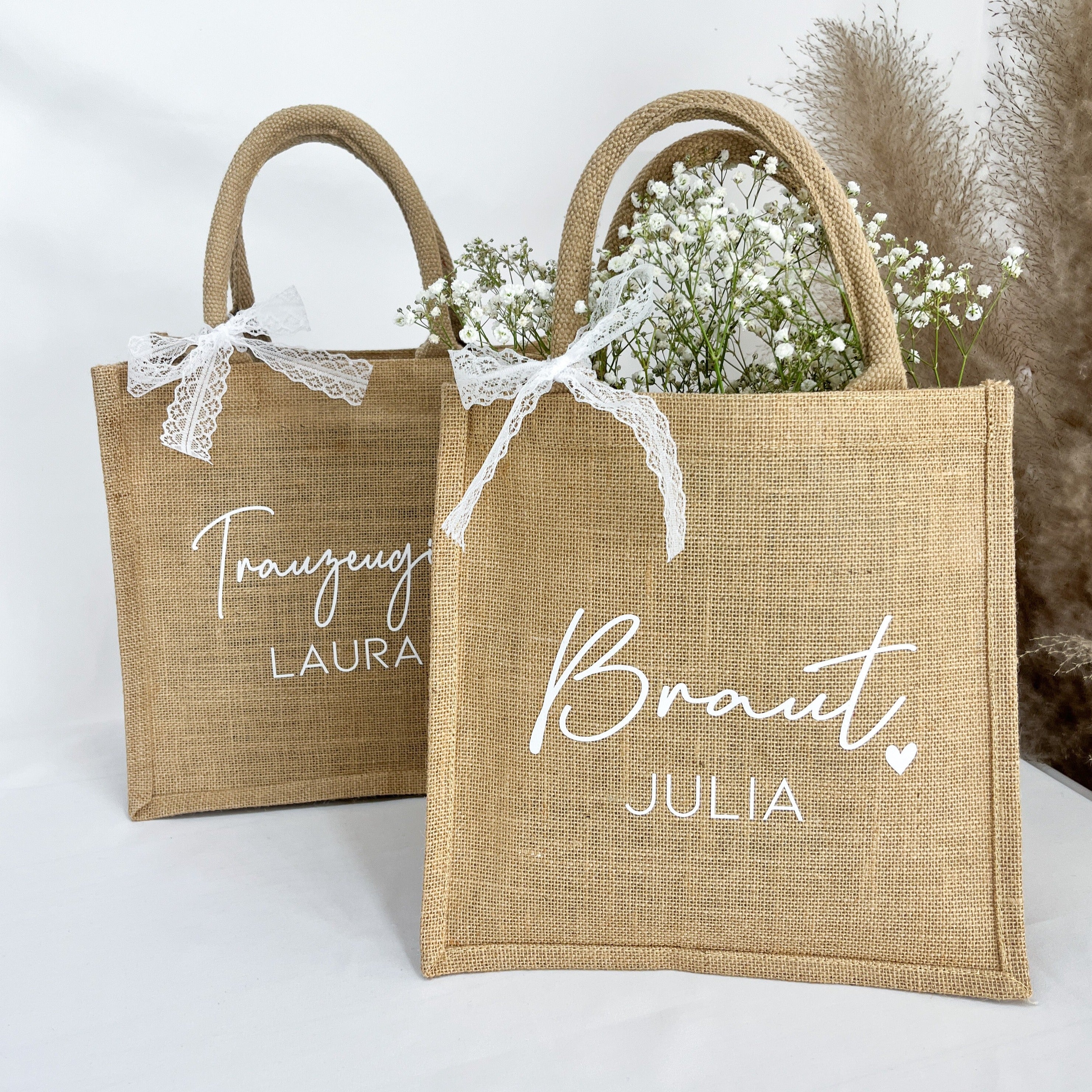 Jute Tasche · Braut / JGA