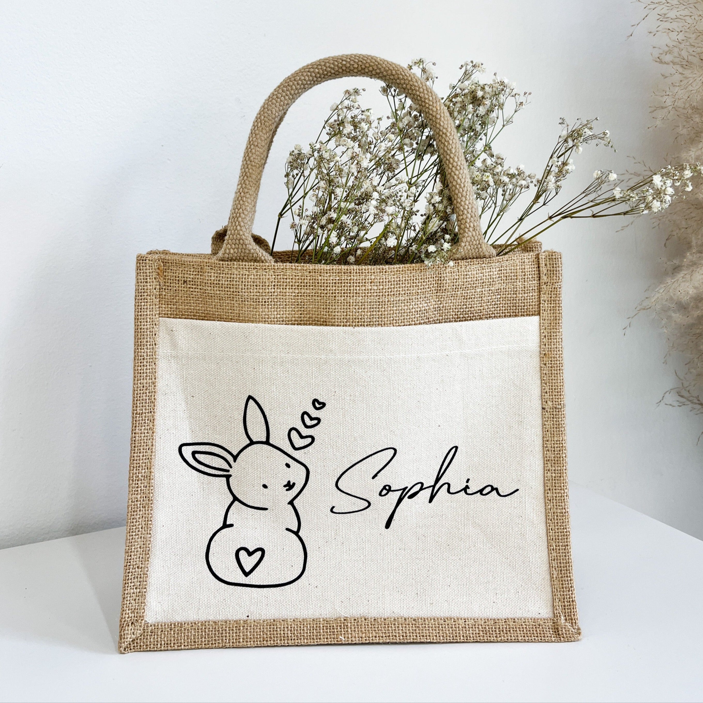 Jute Tasche · Osterhase mit Namen