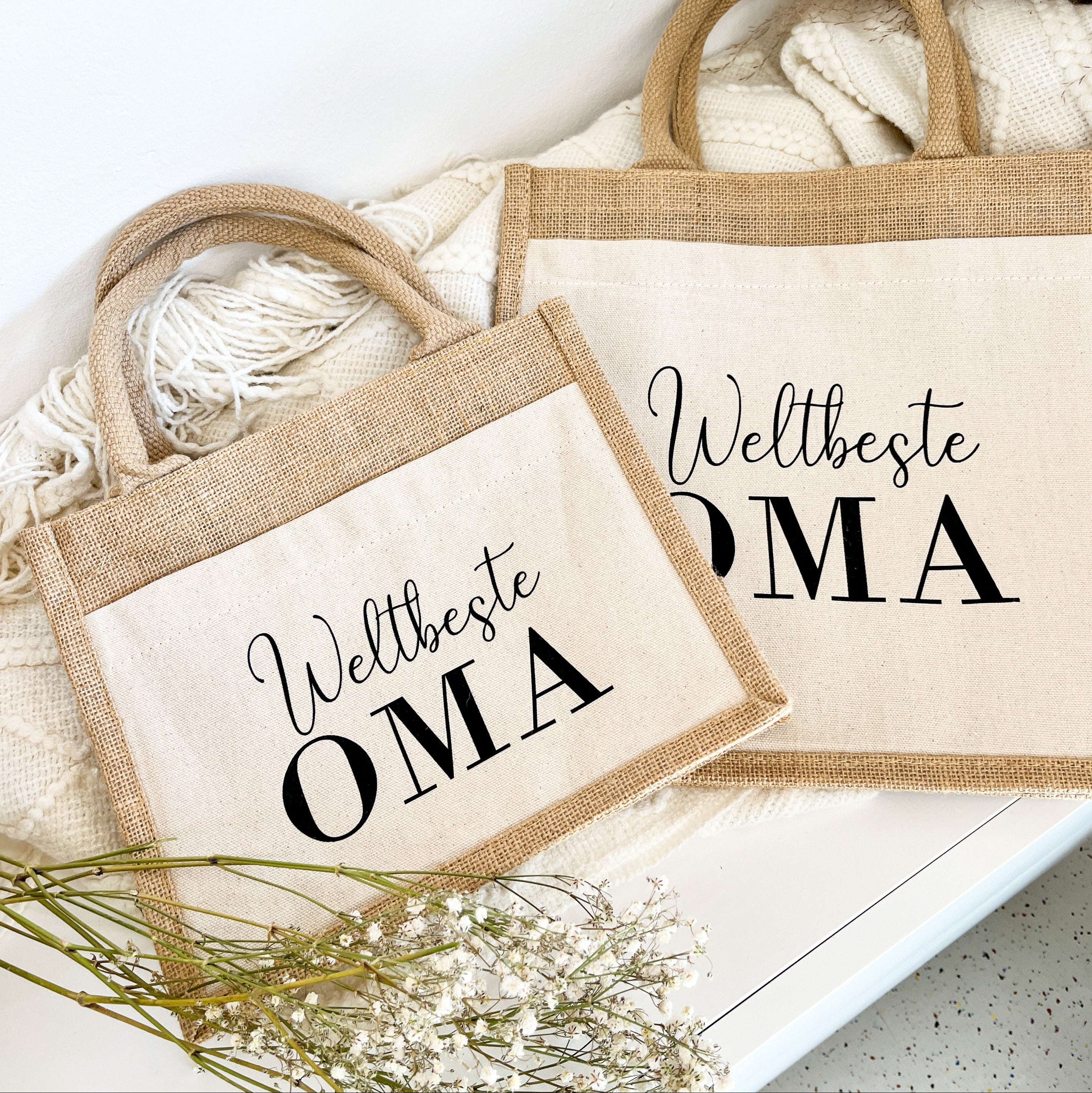 Jute Tasche · Weltbeste Oma