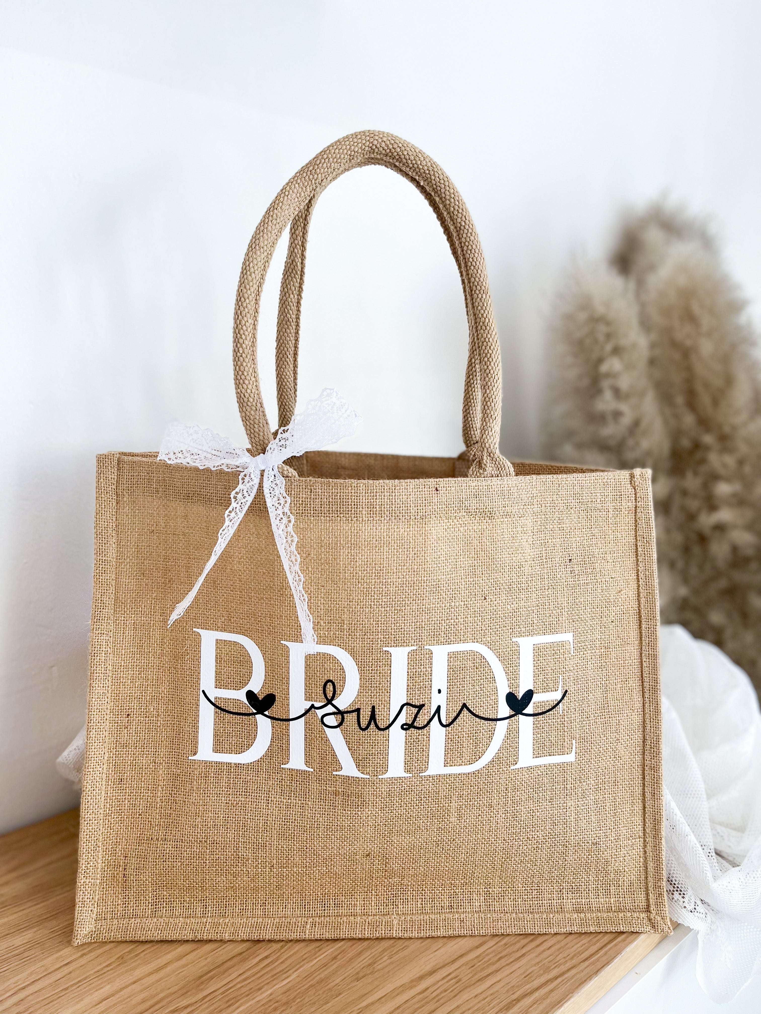 Jute Tasche · Bride mit Namen