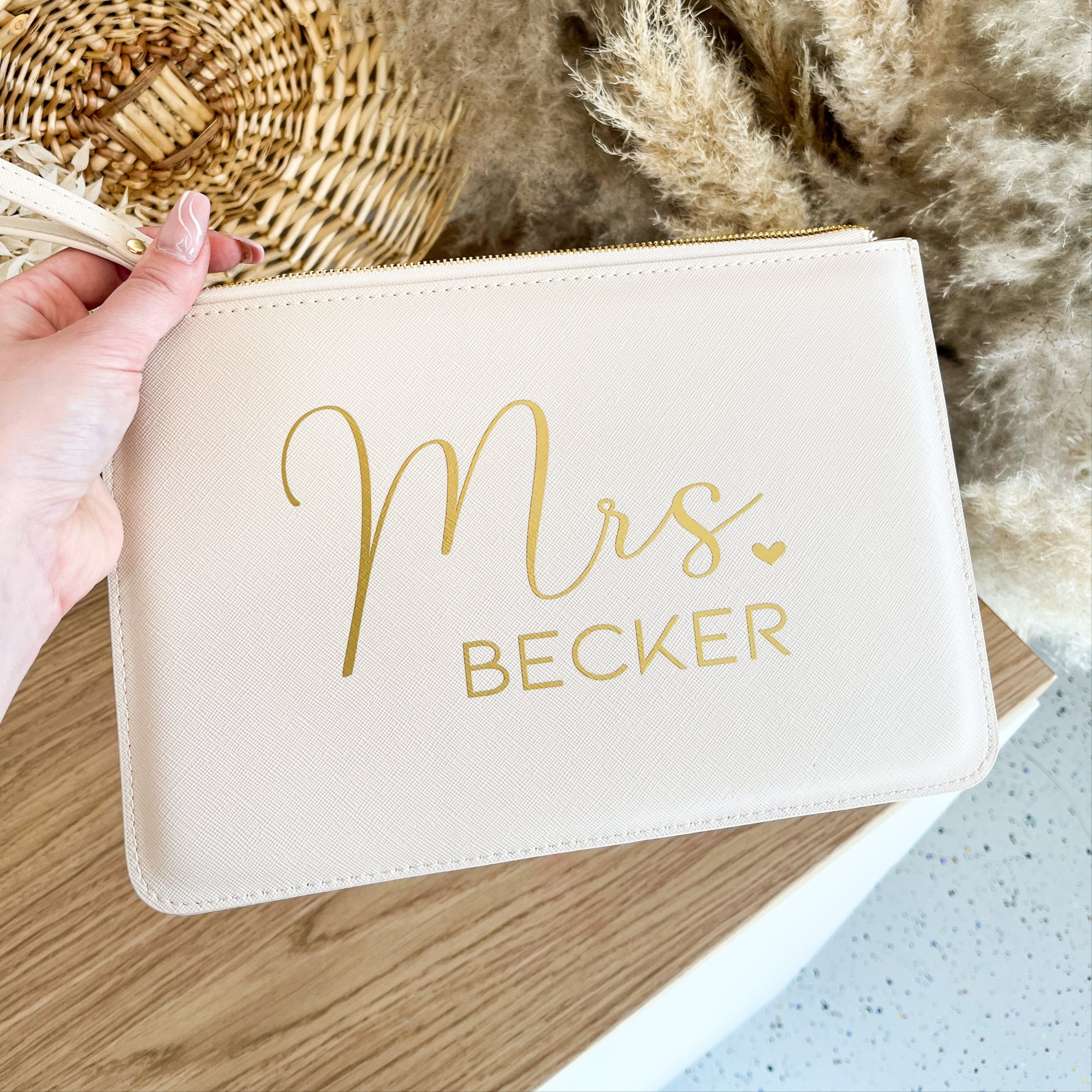 Personalisierte Braut-Clutch