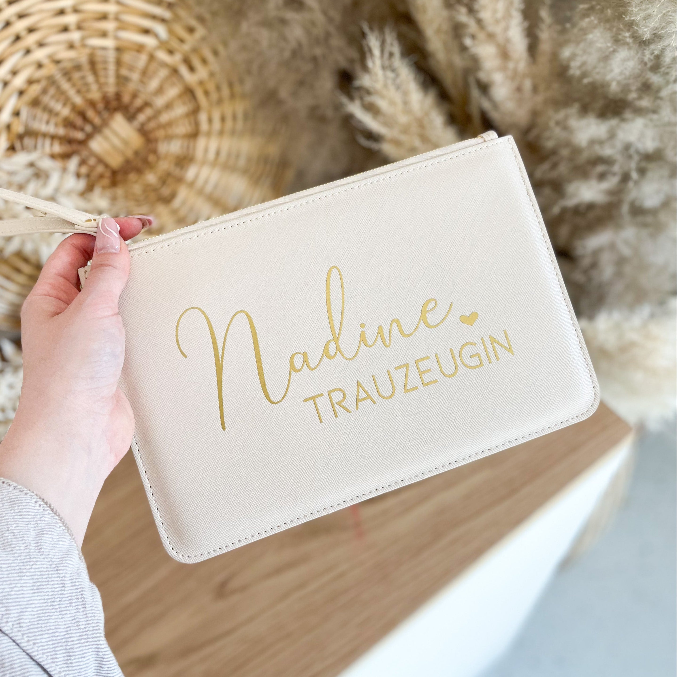 Personalisierte Clutch Trauzeugin