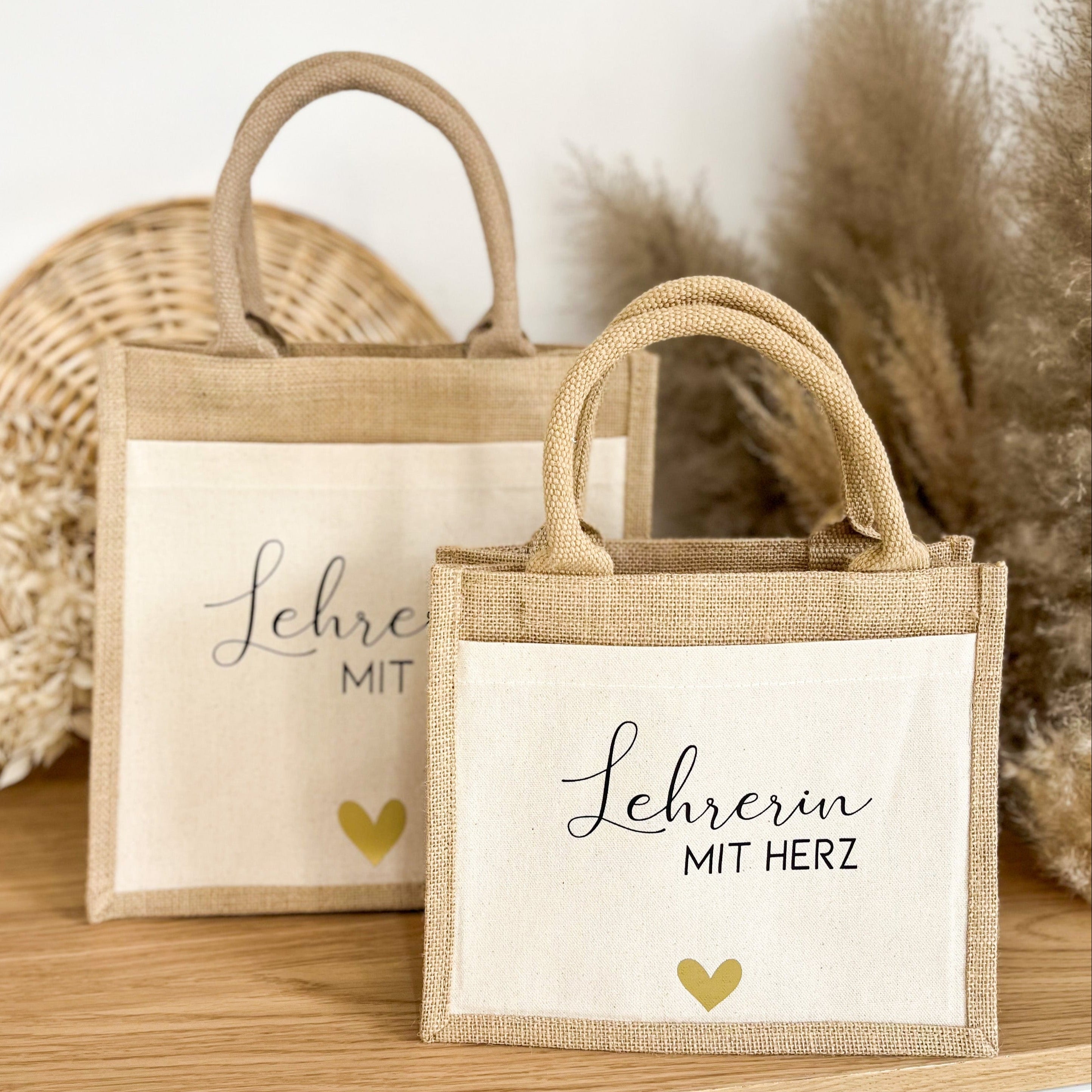 Jute Tasche · Lehrerin mit Herz