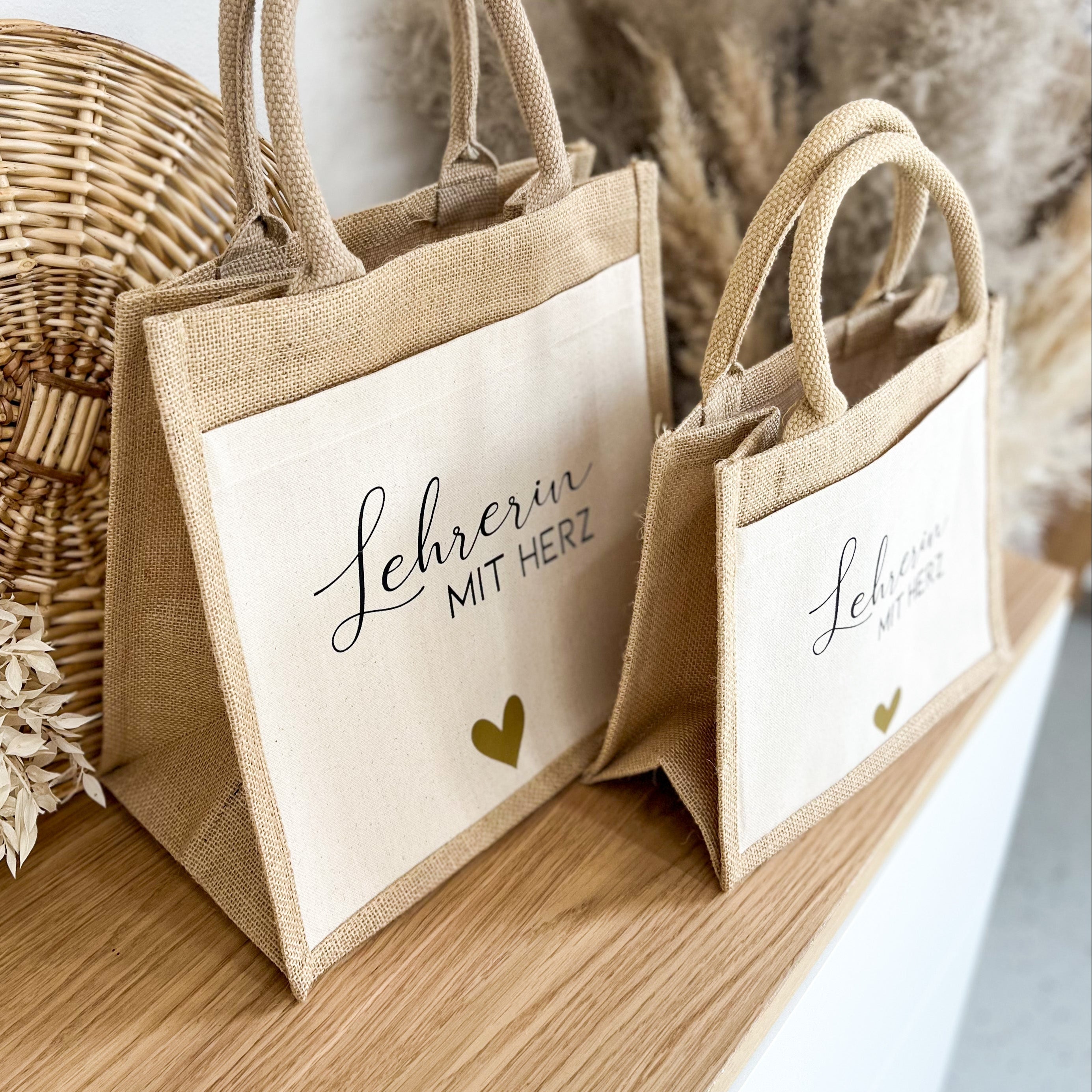 Jute Tasche · Lehrerin mit Herz