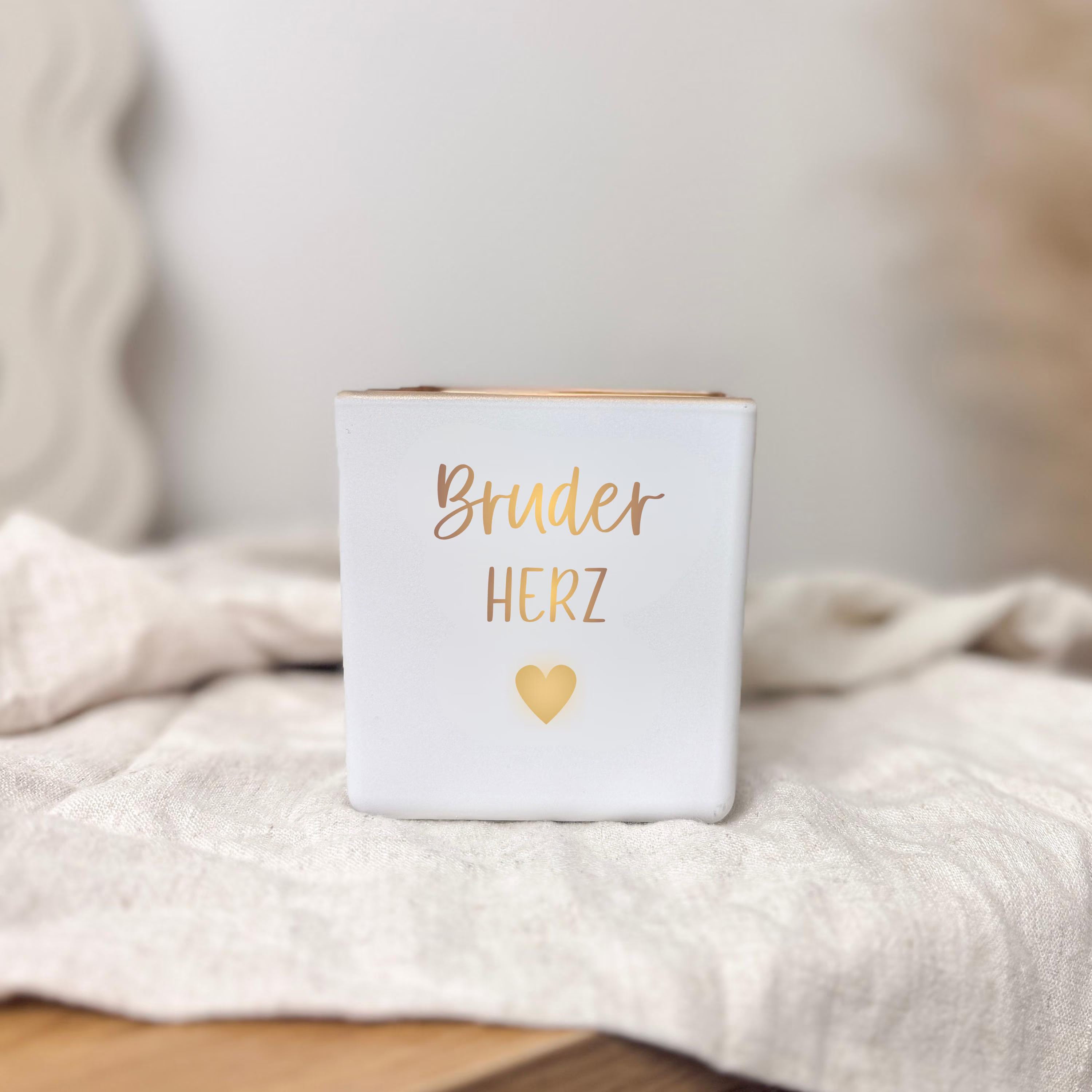 Windlicht · Schwesterherz Bruderherz