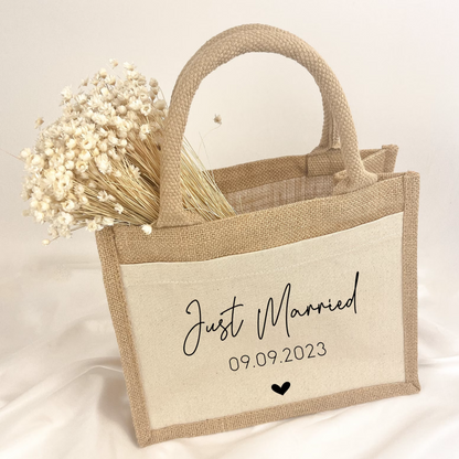 Jutetasche Just Married