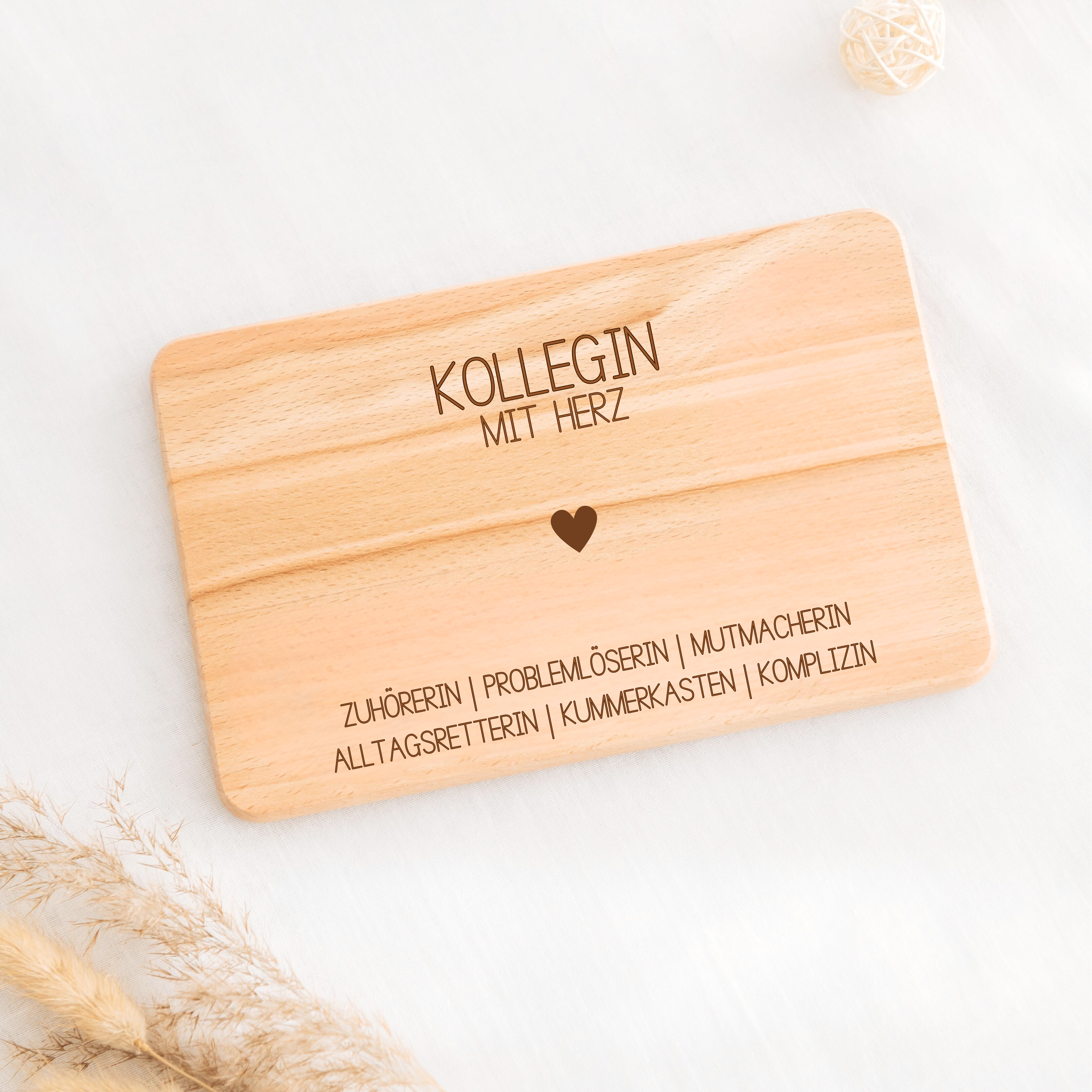 Brettchen · Kollegin mit Herz