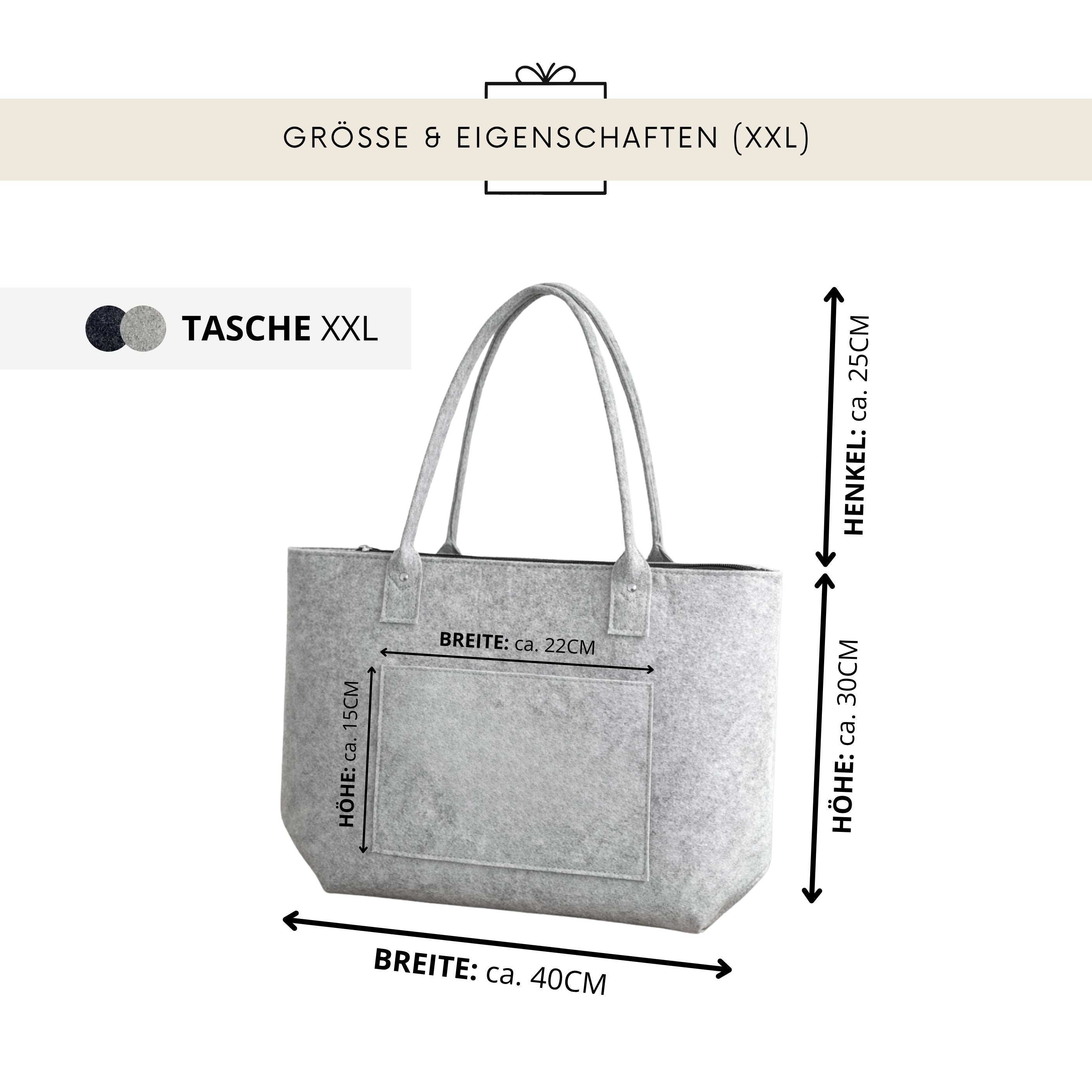 Filztaschen Set · Omas sind wie Mamas nur mit Puderzucker