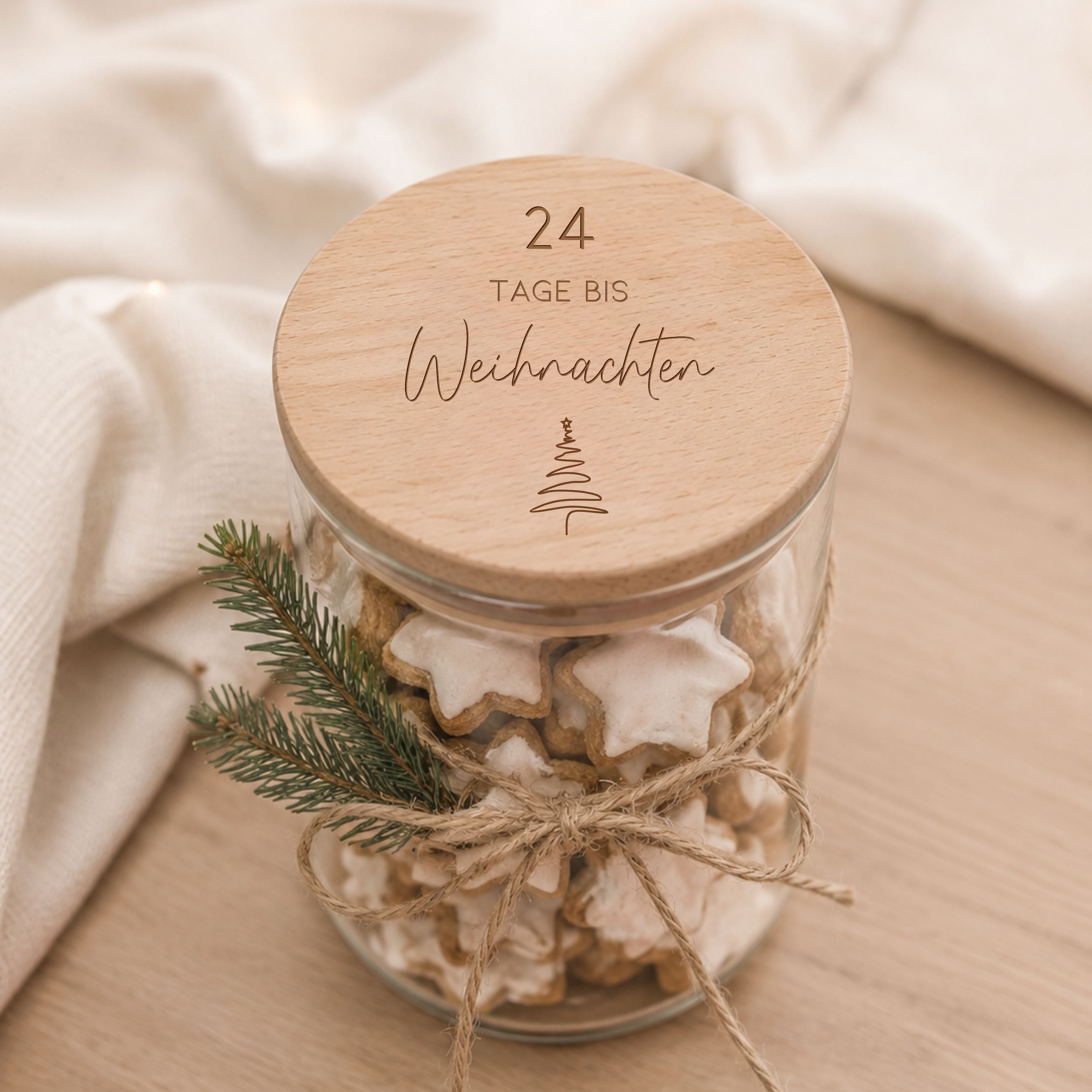 Vorratsglas · 24 Tage bis Weihnachten
