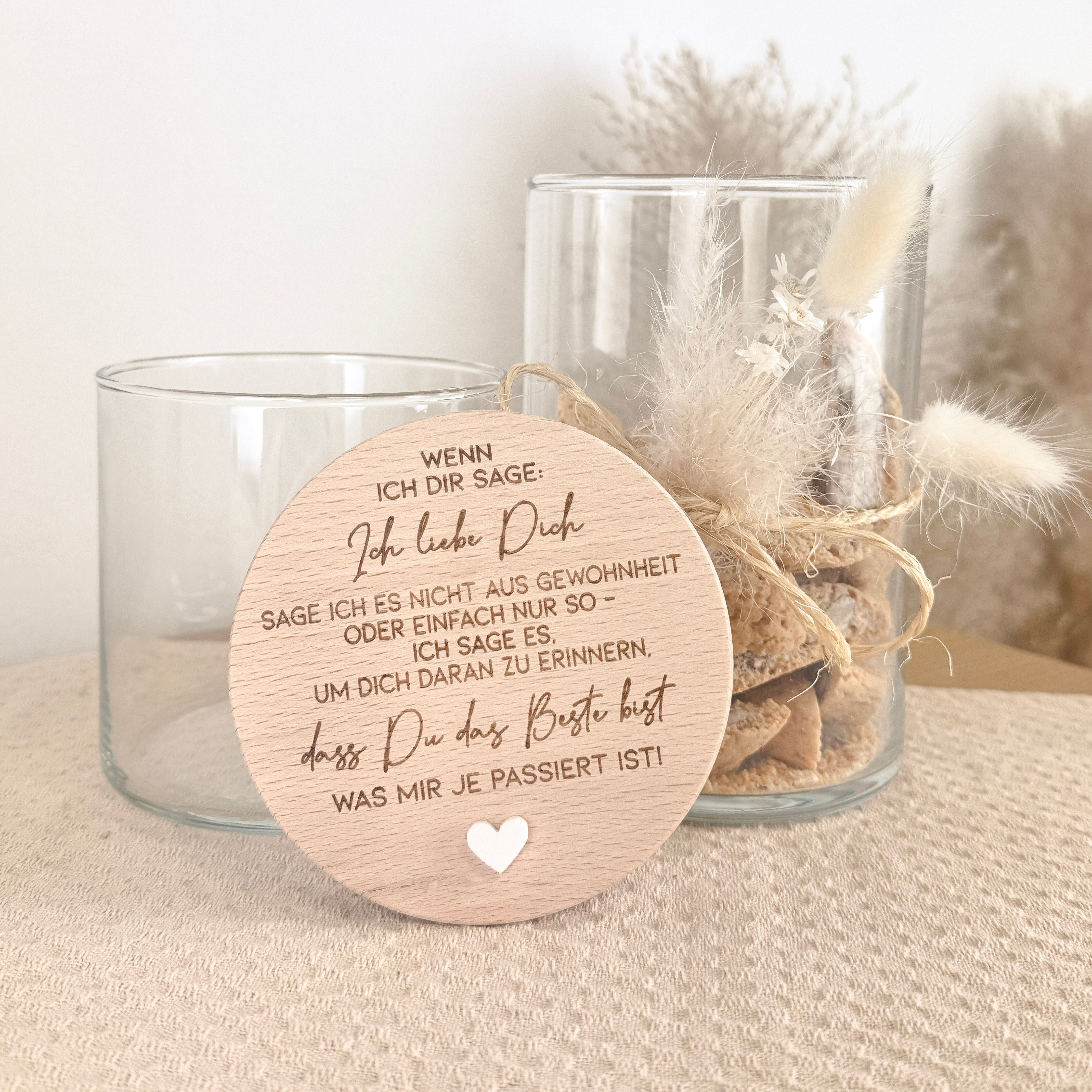 Vorratsglas · Ich liebe dich