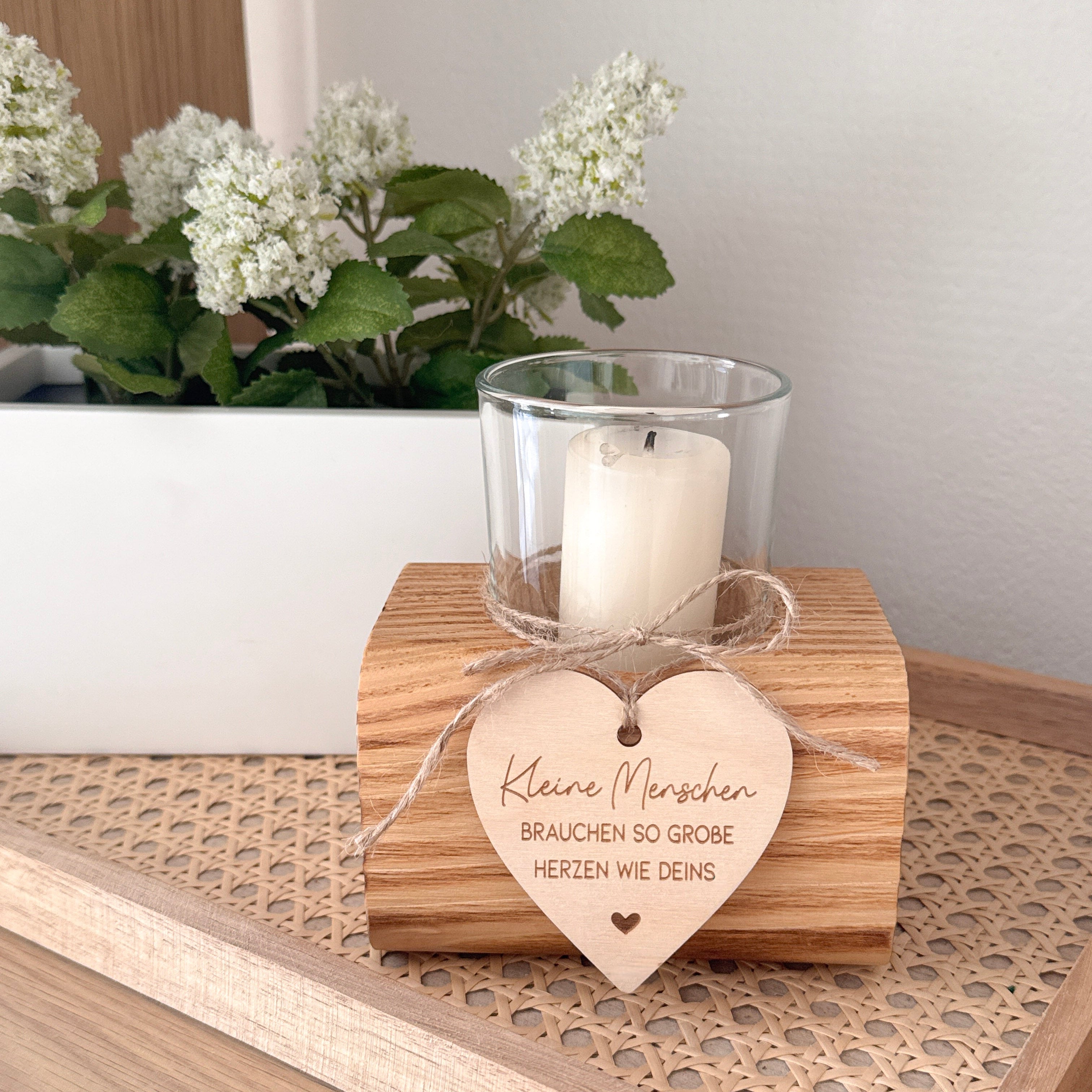 Windlicht mit Anhänger · Kleine Menschen