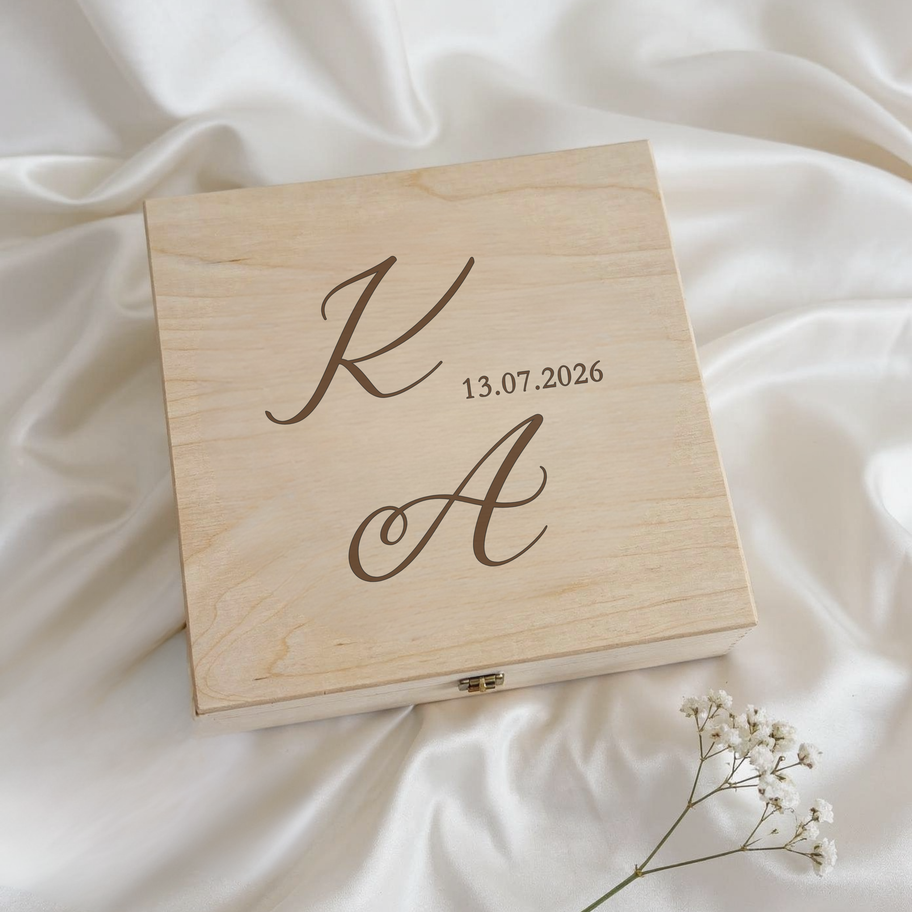 Erinnerungskiste · Initialen + Datum