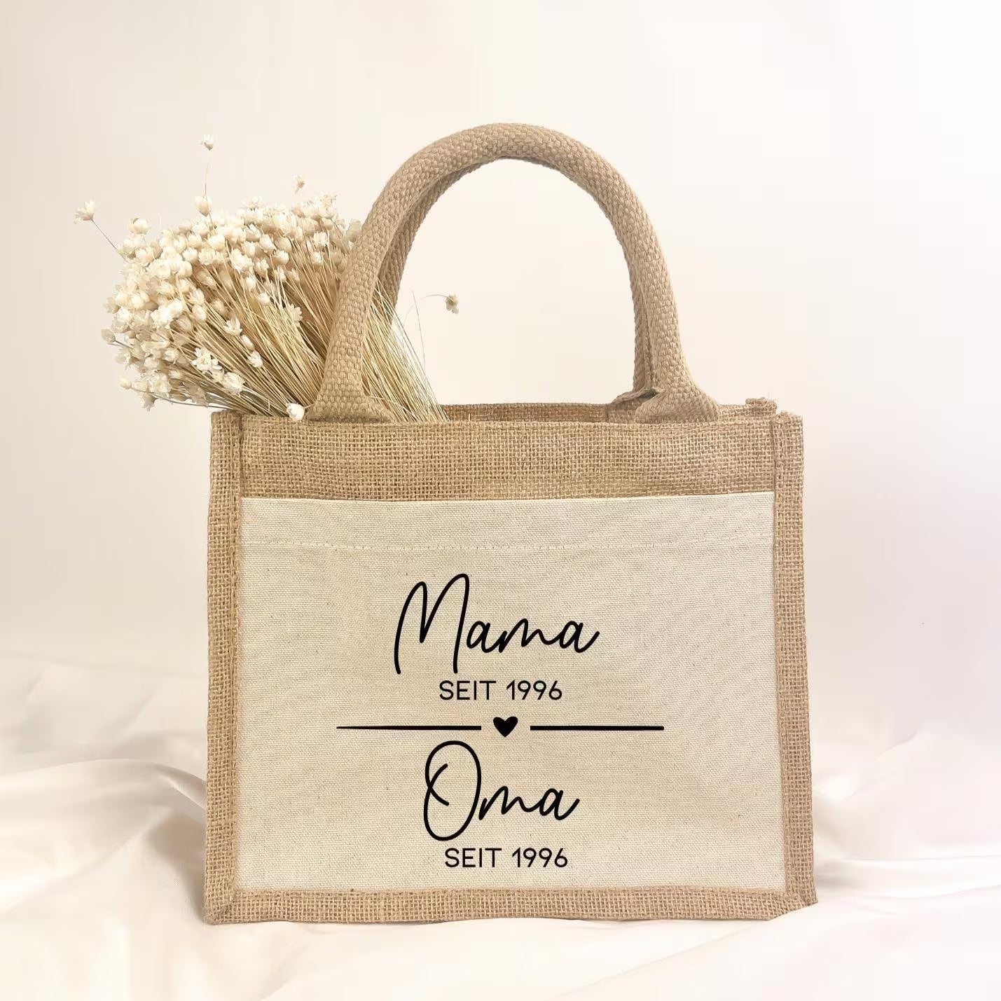 Jute Tasche · Mama / Oma seit (Jahr)