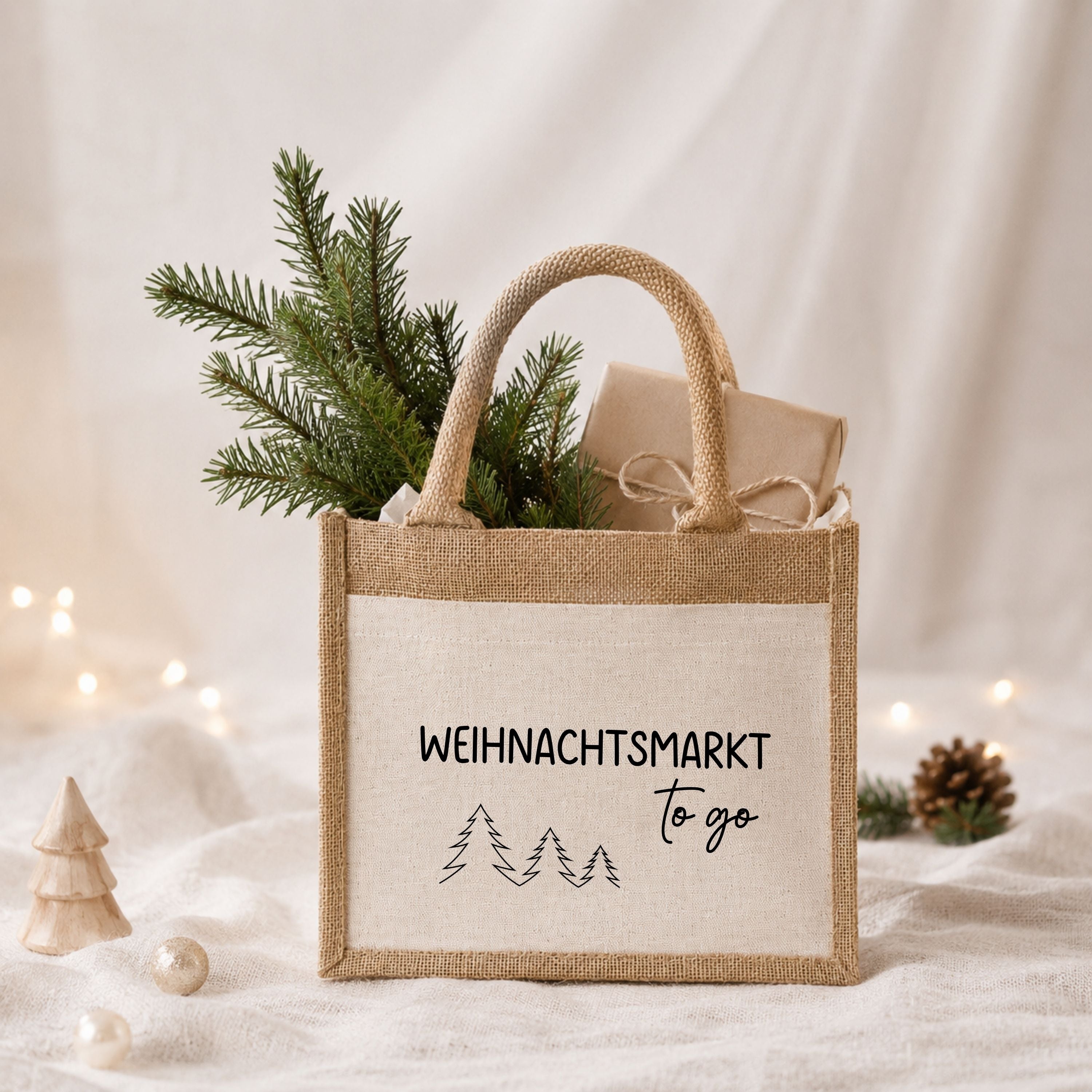 Jute Tasche · Weihnachtsmarkt TO GO