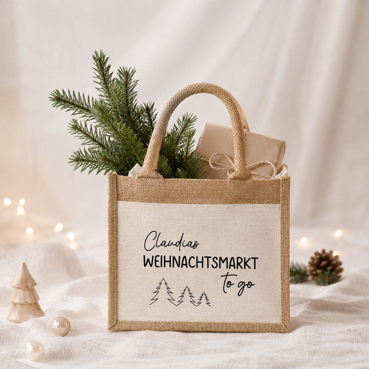 Jute Tasche · Weihnachtsmarkt TO GO