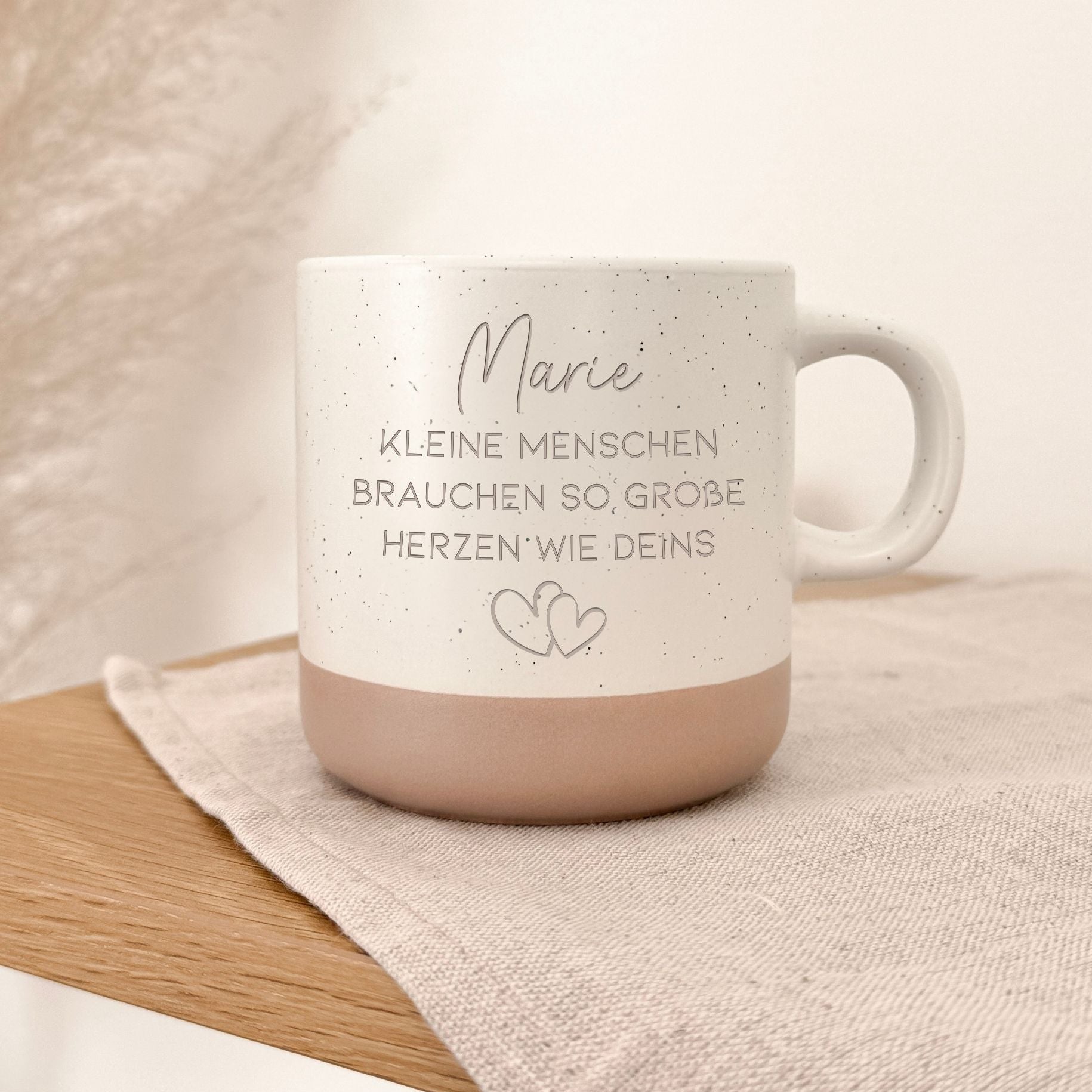 Tasse · Name + Kleine Menschen