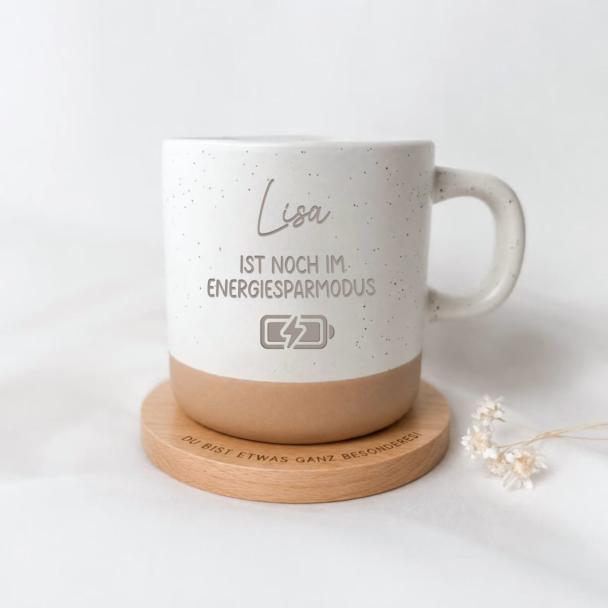 Tasse · Energiesparmodus + Name