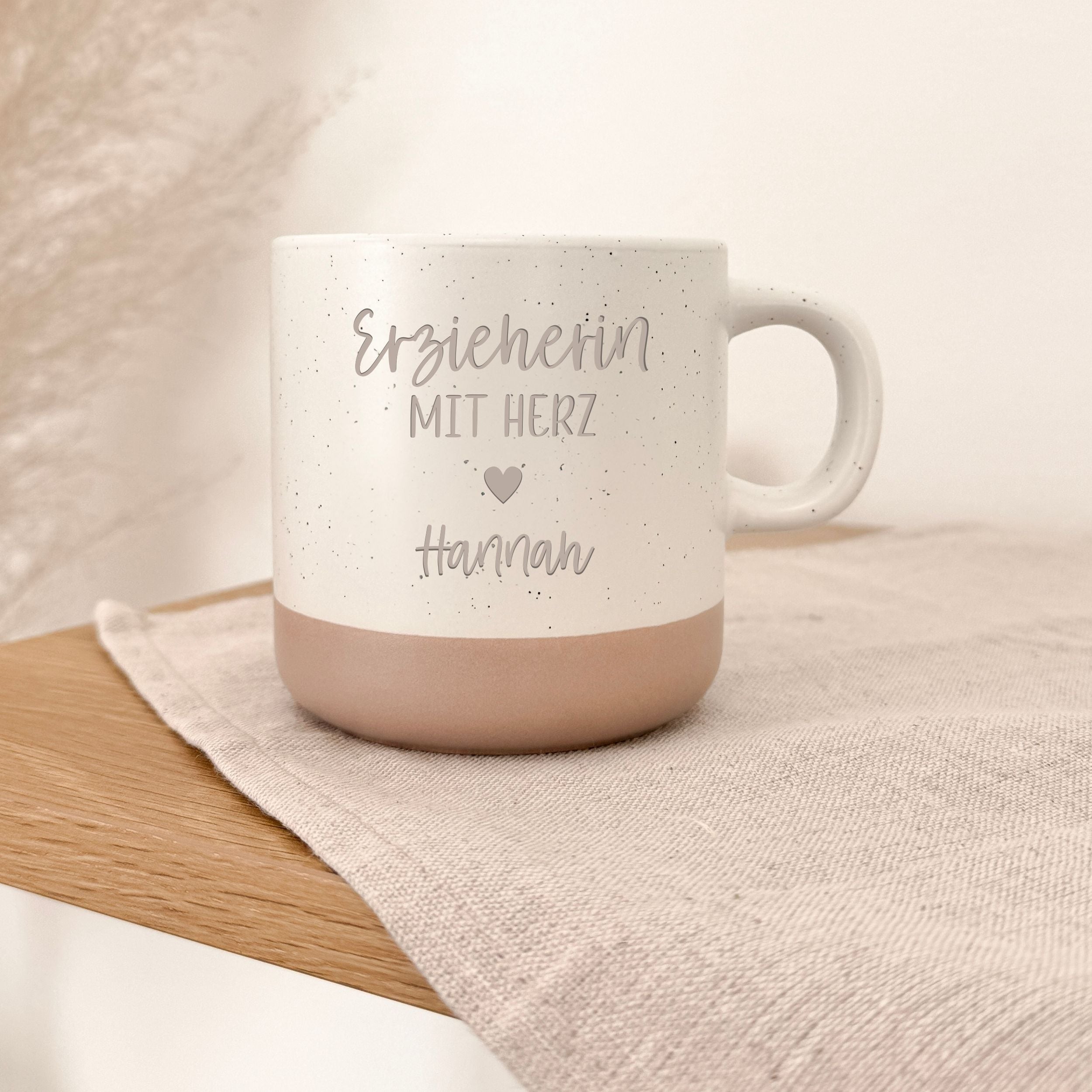 Tasse · Kollegin mit Herz + Name