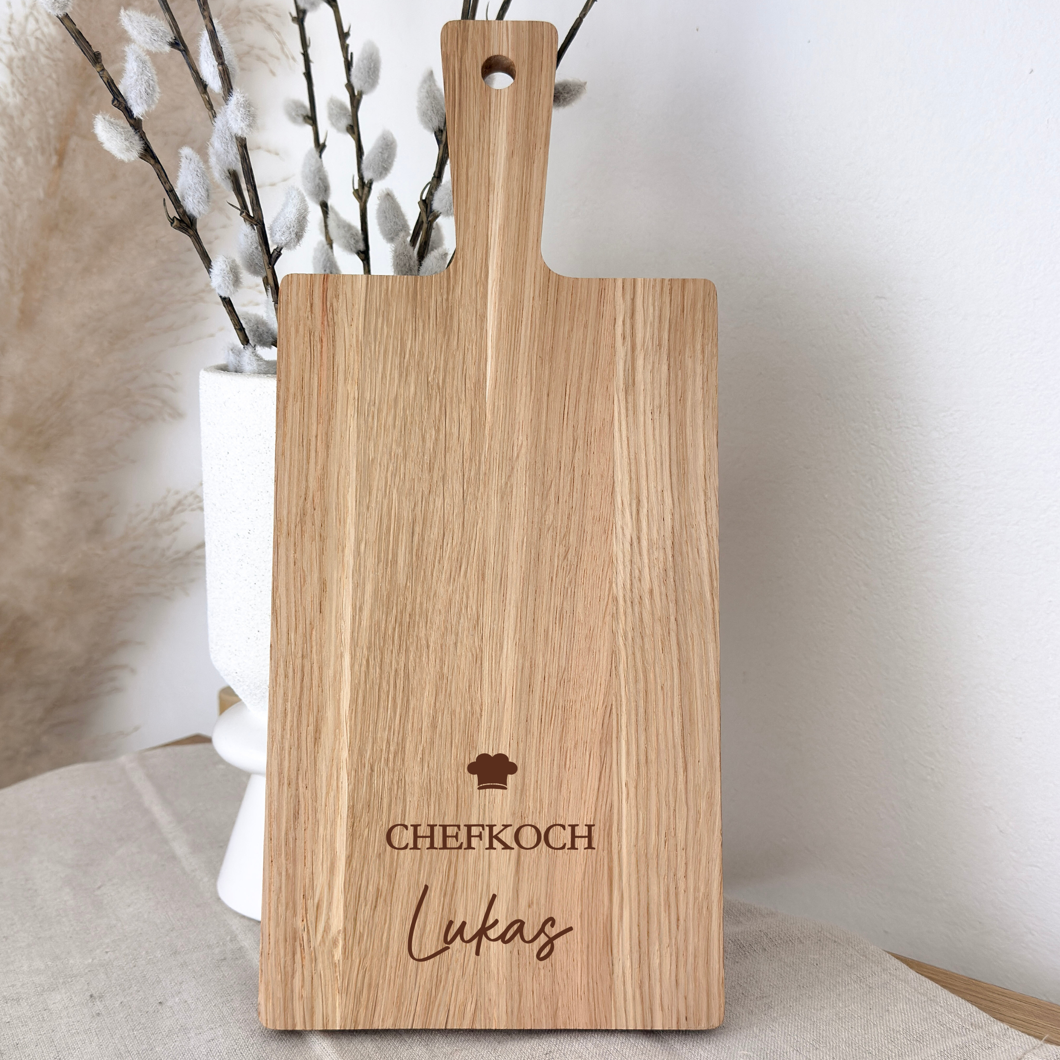Eichenbrett · Chefkoch / Grillmeister + Name