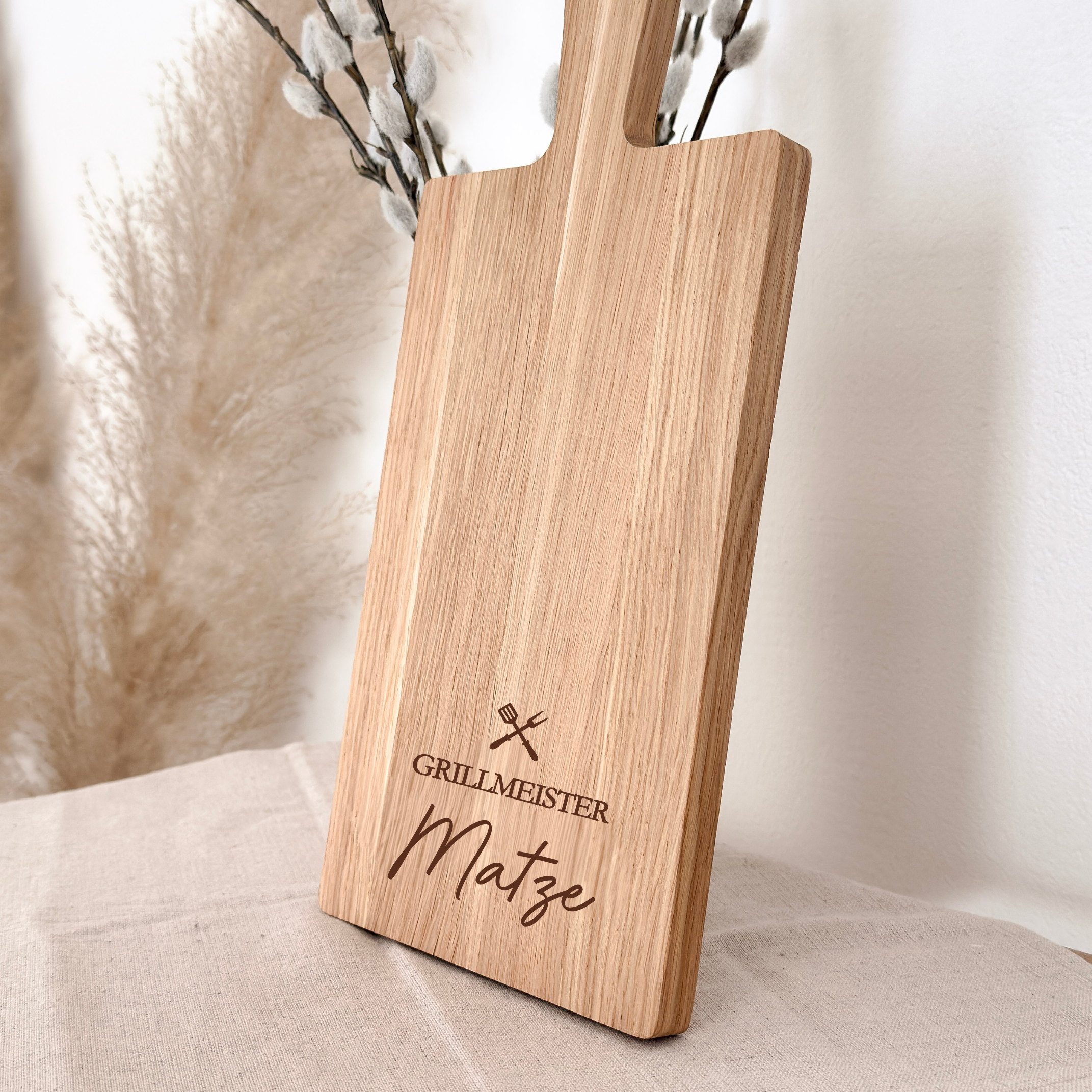 Eichenbrett · Chefkoch / Grillmeister + Name