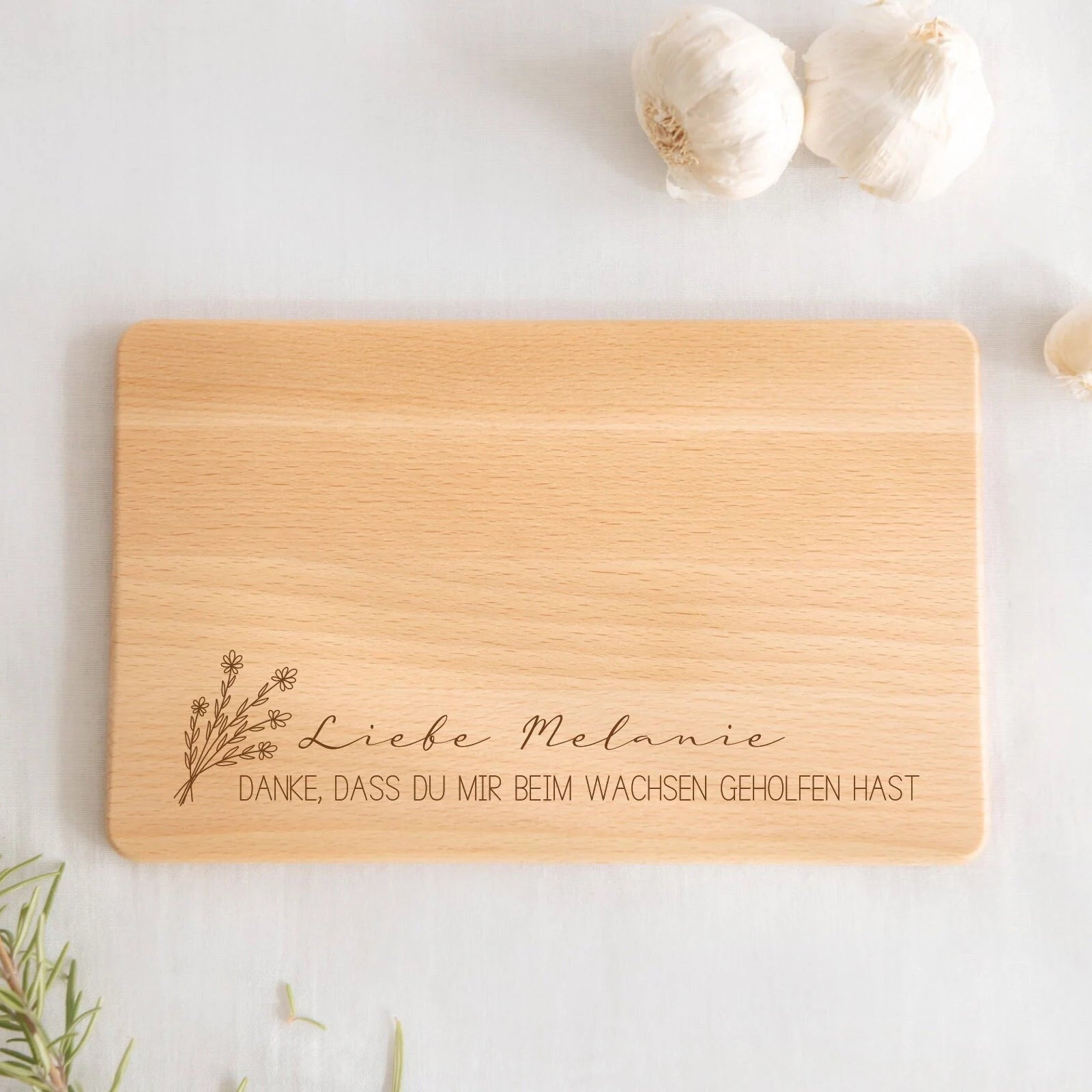 Brettchen · Danke, dass du mir/uns beim wachsen geholfen hast