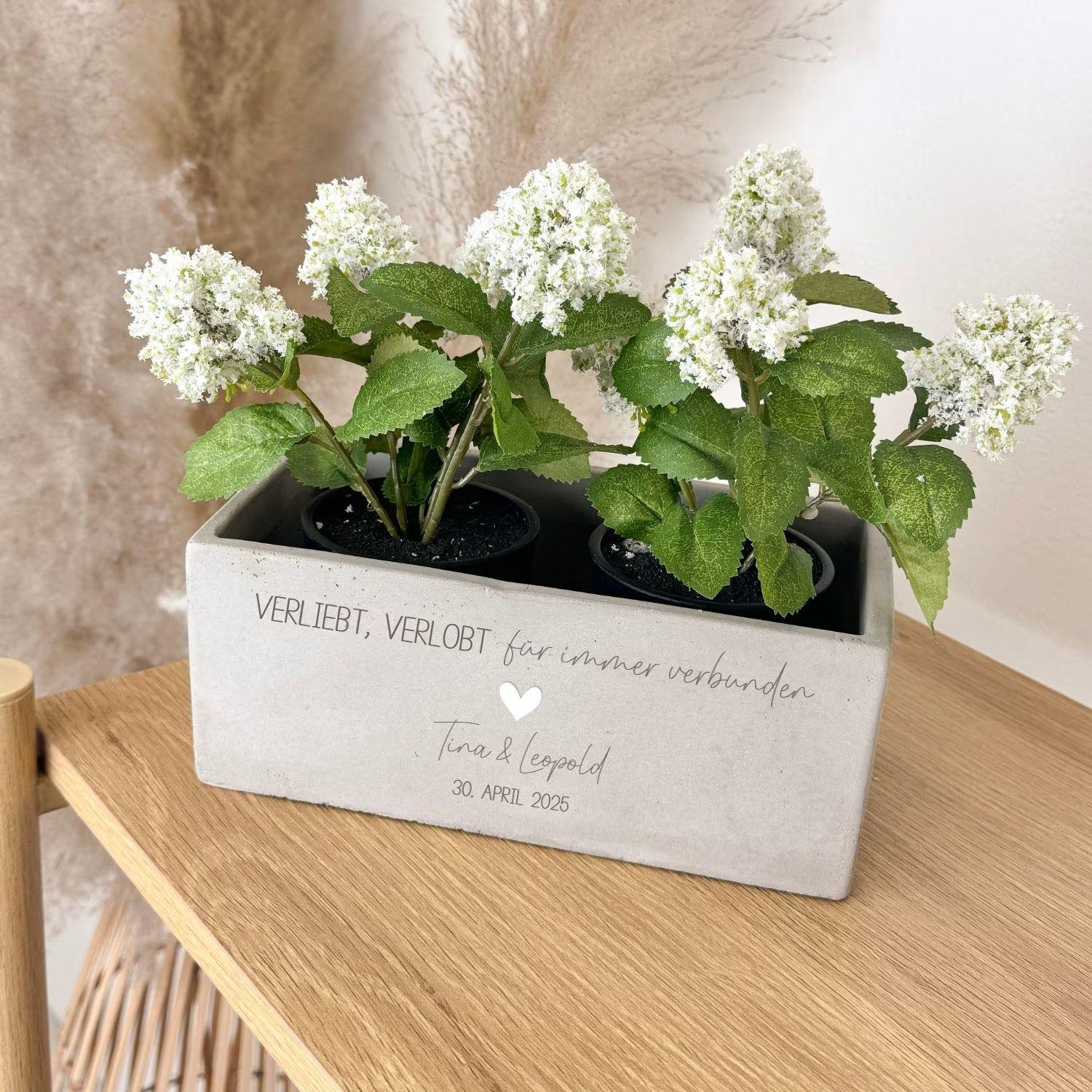 Blumentopf · Hochzeit: Verliebt, verlobt, für immer verbunden