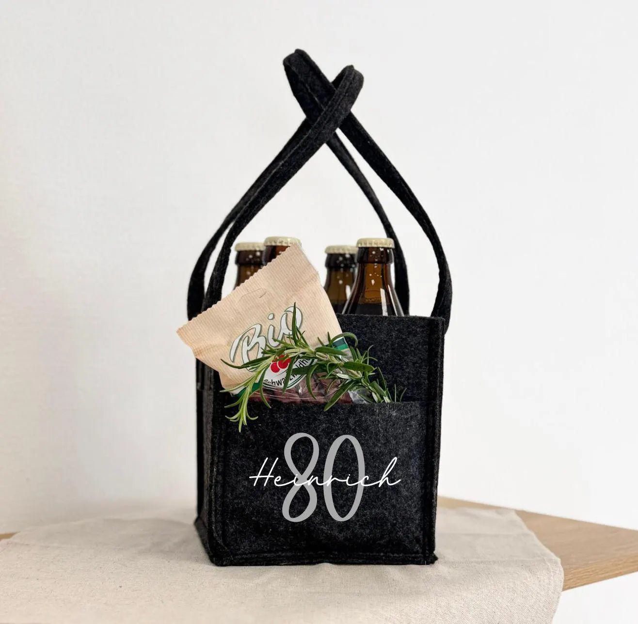 Flaschenträger · Herrenhandtasche Jubiläum