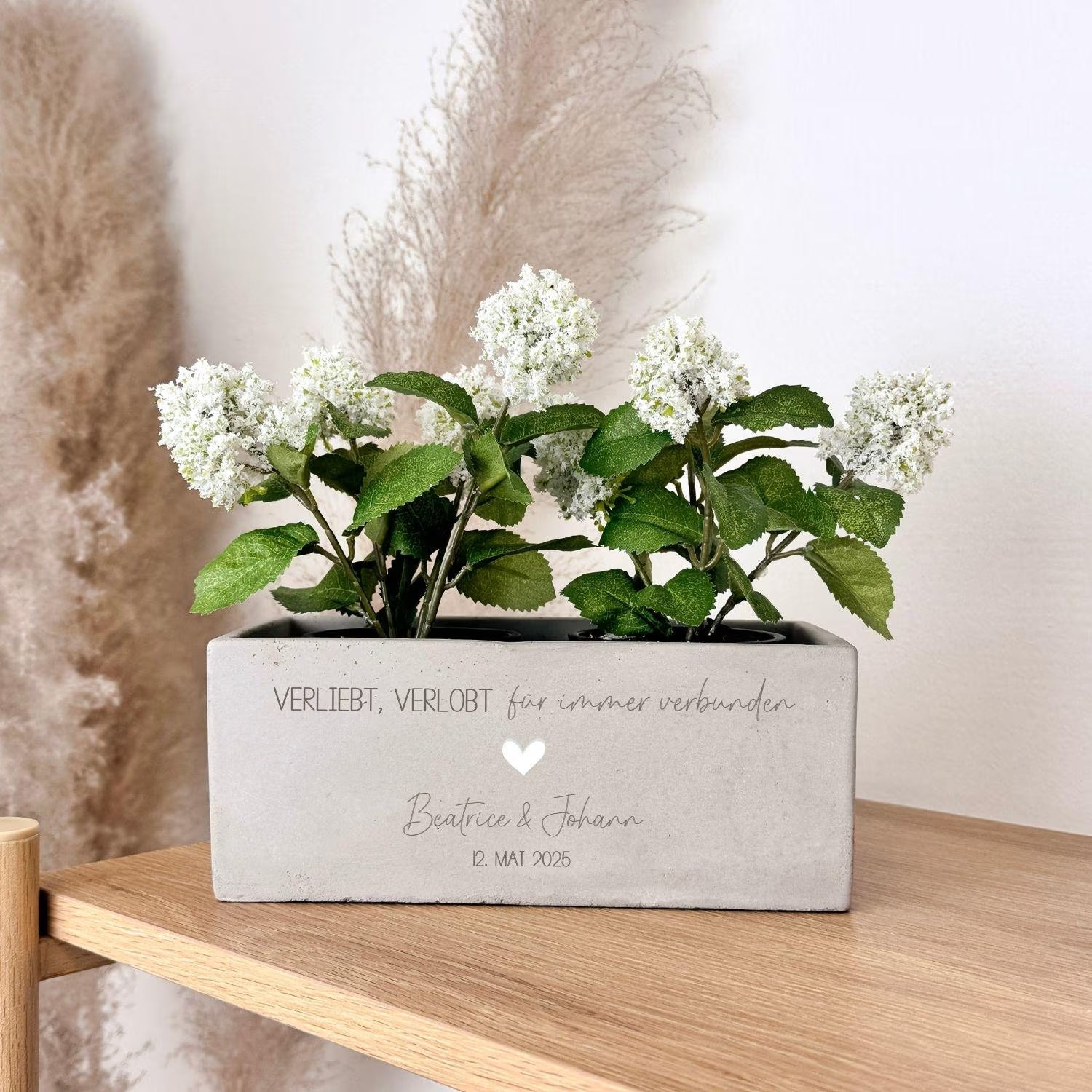 Blumentopf · Hochzeit: Verliebt, verlobt, für immer verbunden