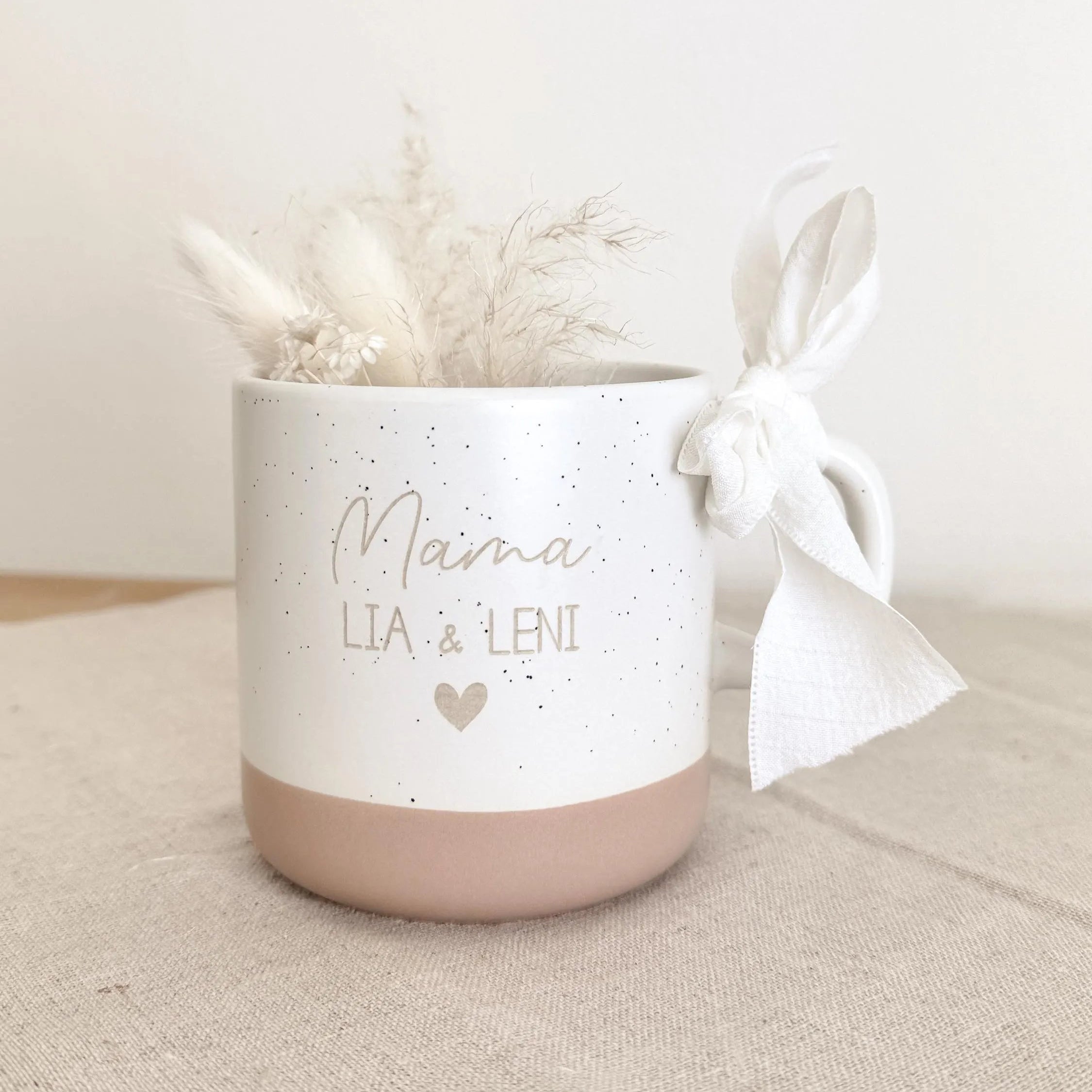 Tasse + Tablett · Muttertag Geschenk Set