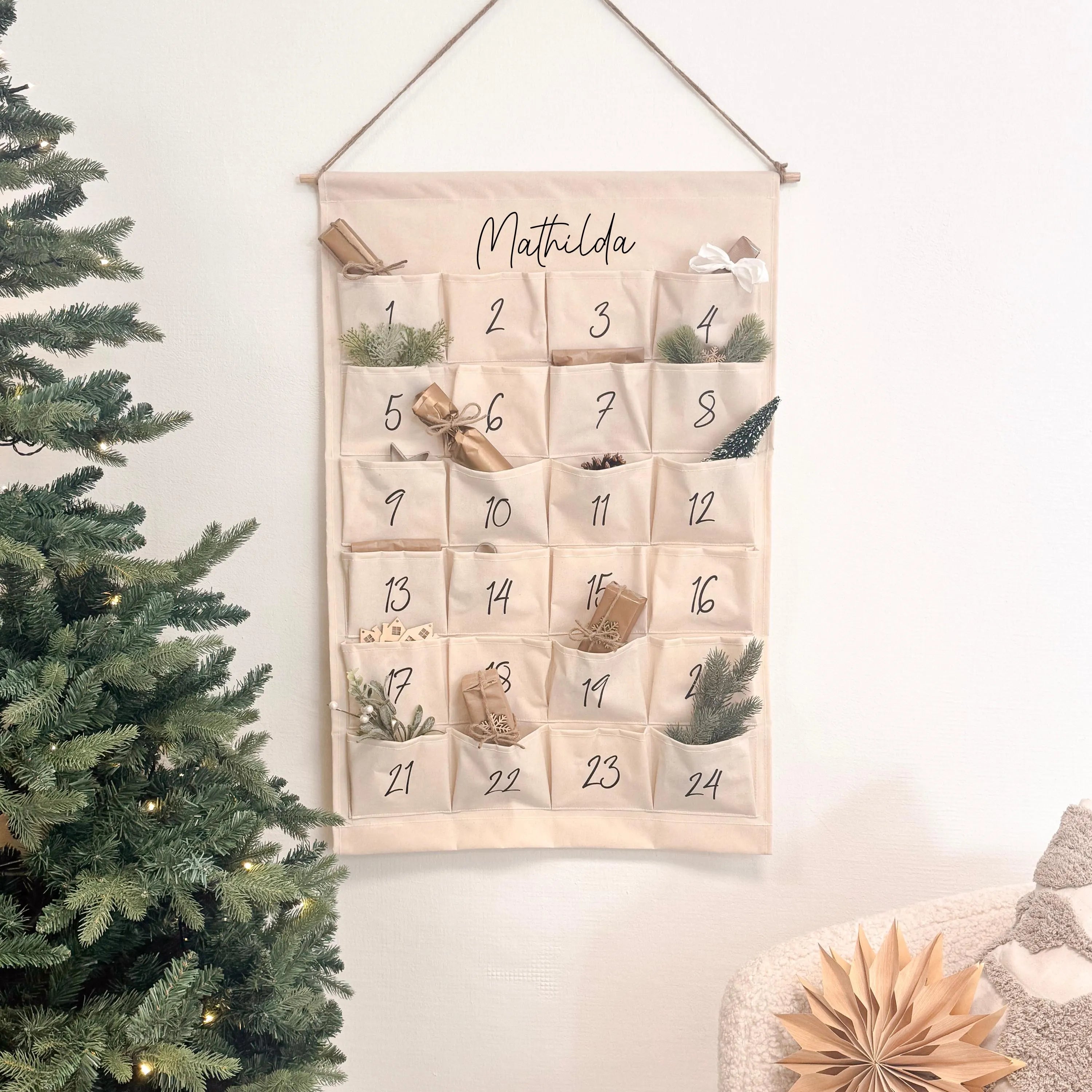 XXL Adventskalender · Name + Zahlen