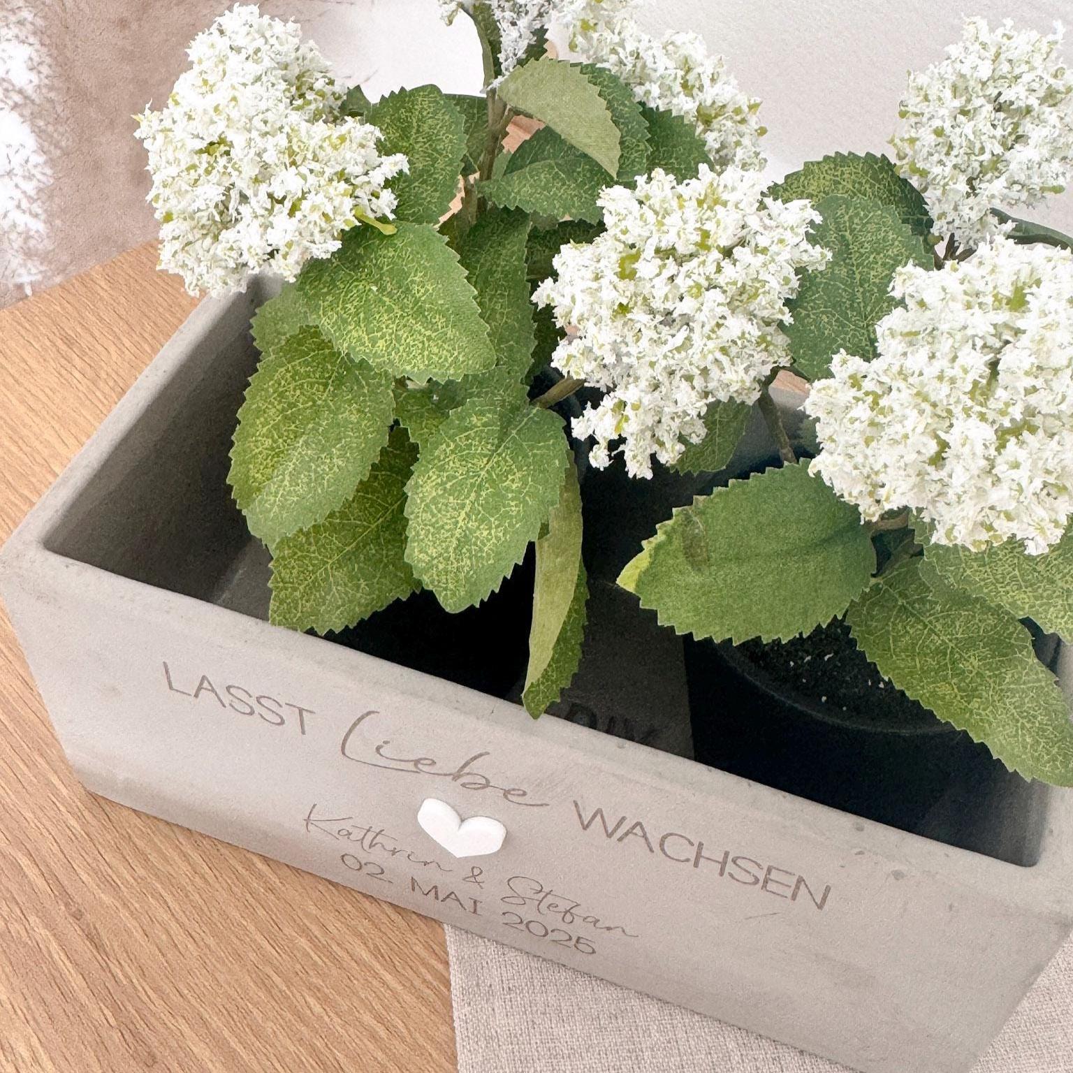 Blumentopf · Hochzeit: Lasst Liebe Wachsen (Groß)