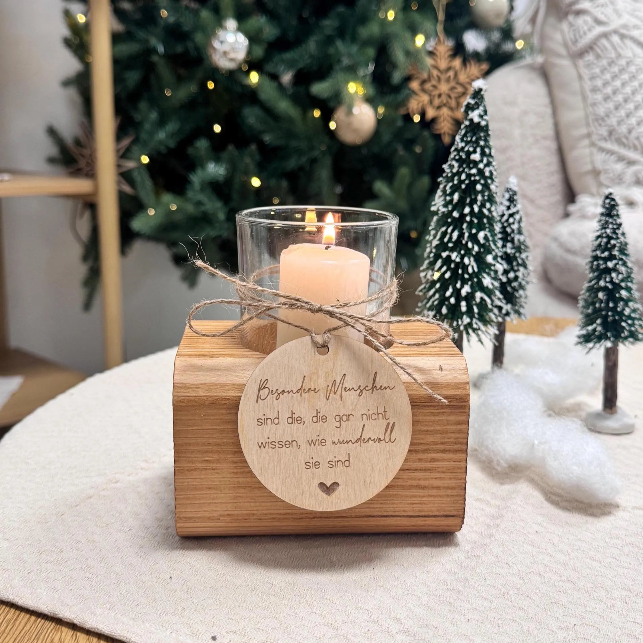Windlicht mit Anhänger · Besondere Menschen