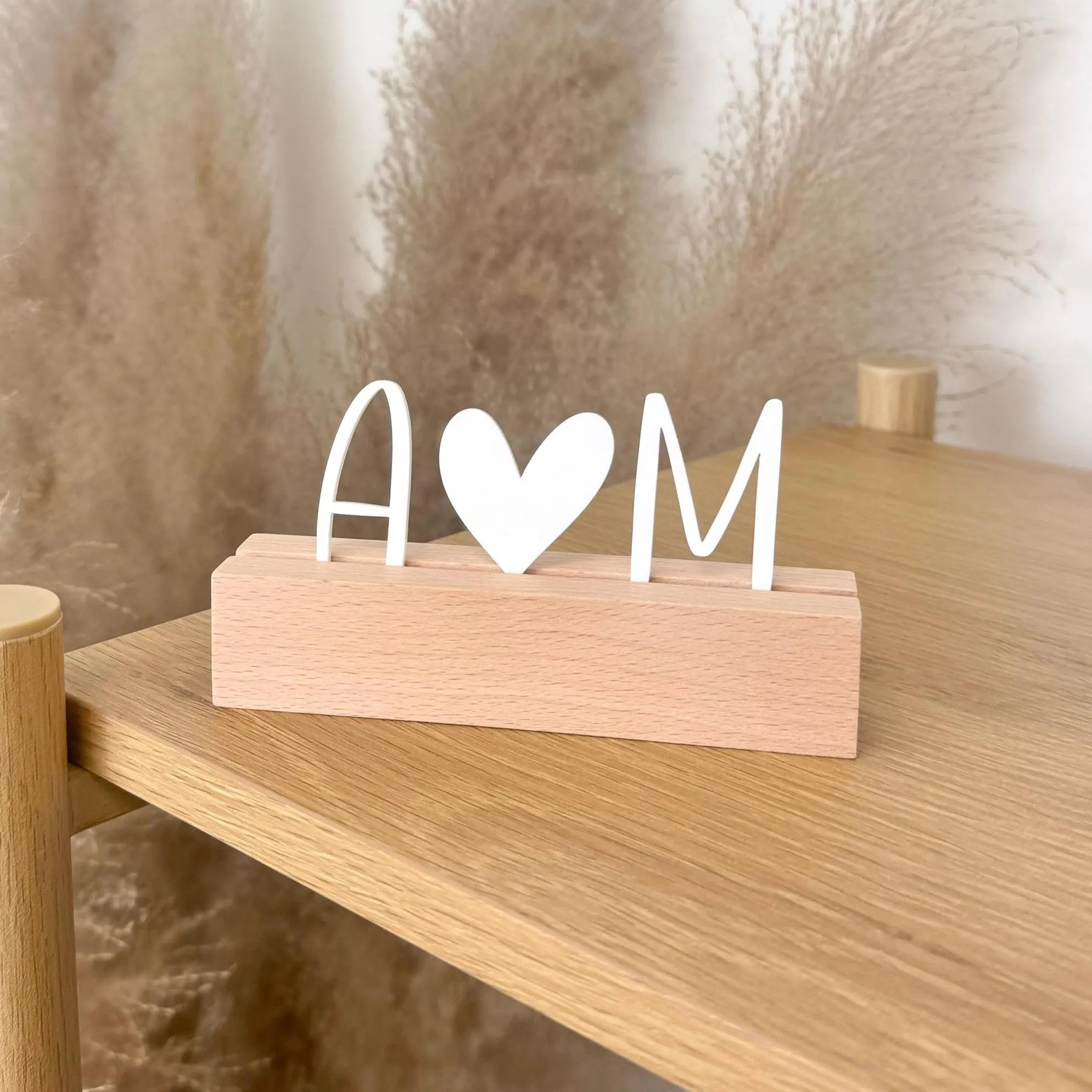 Fotohalter · Anfangsbuchstaben aus Acryl