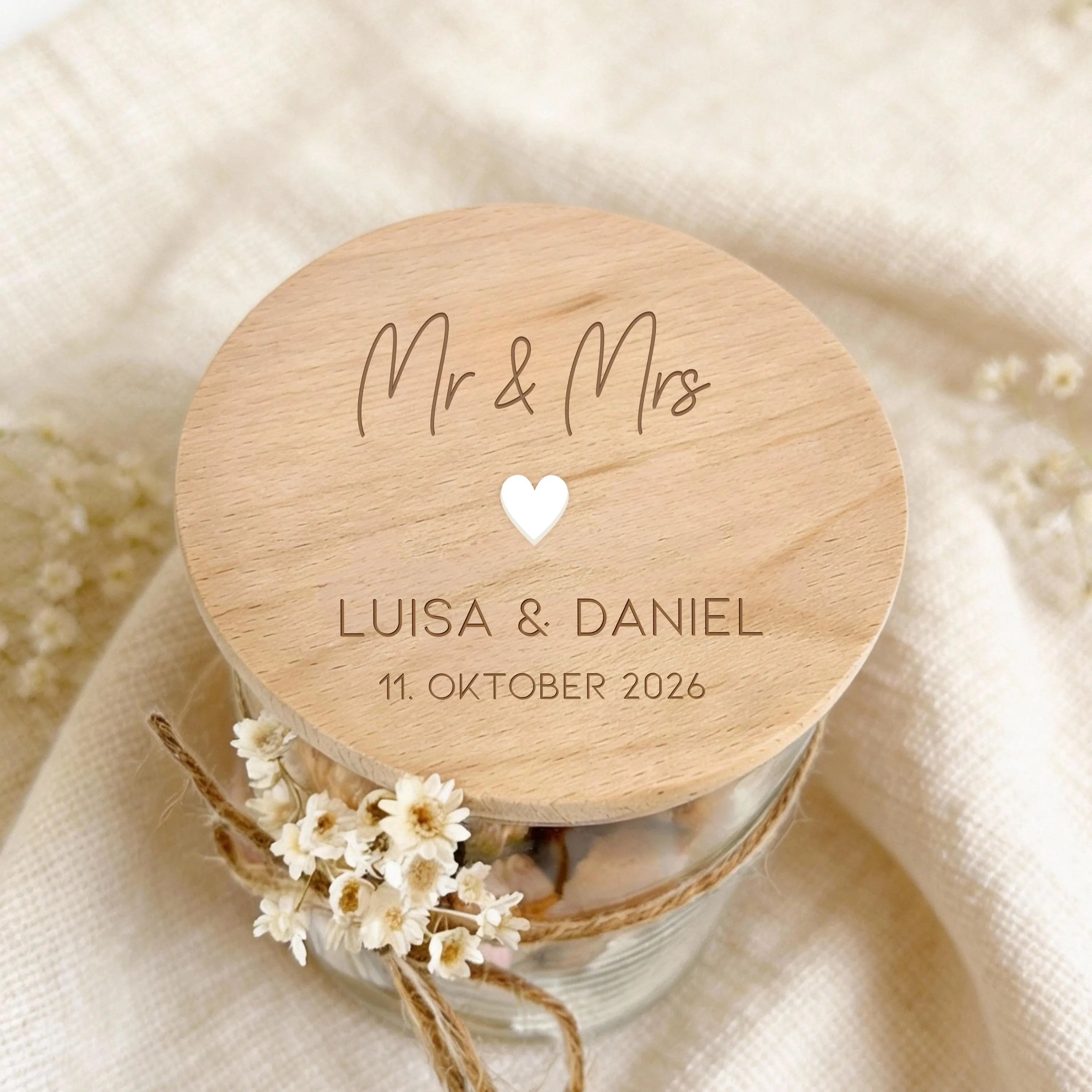 Vorratsglas · Mr & Mrs