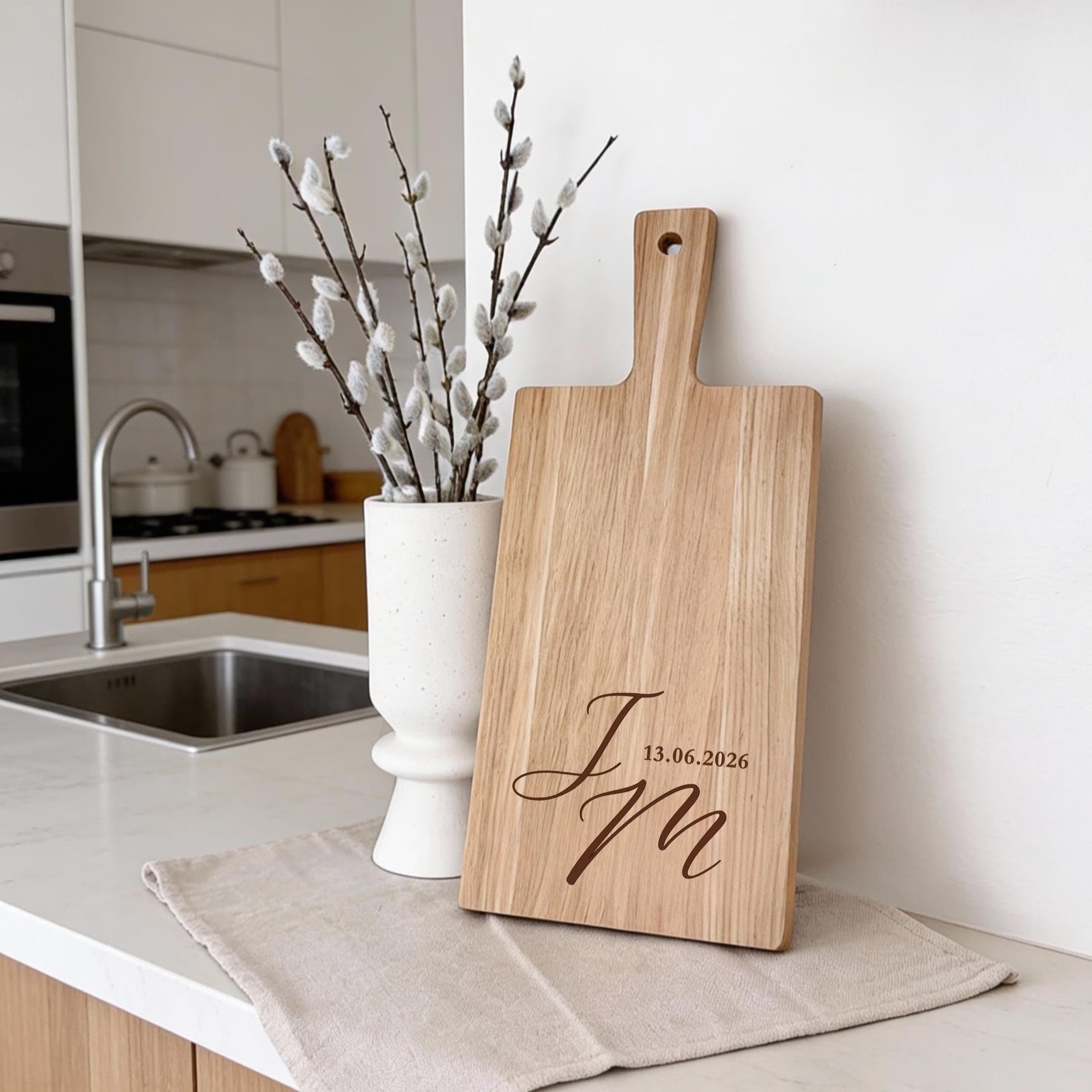 Eichenbrett · Initialien