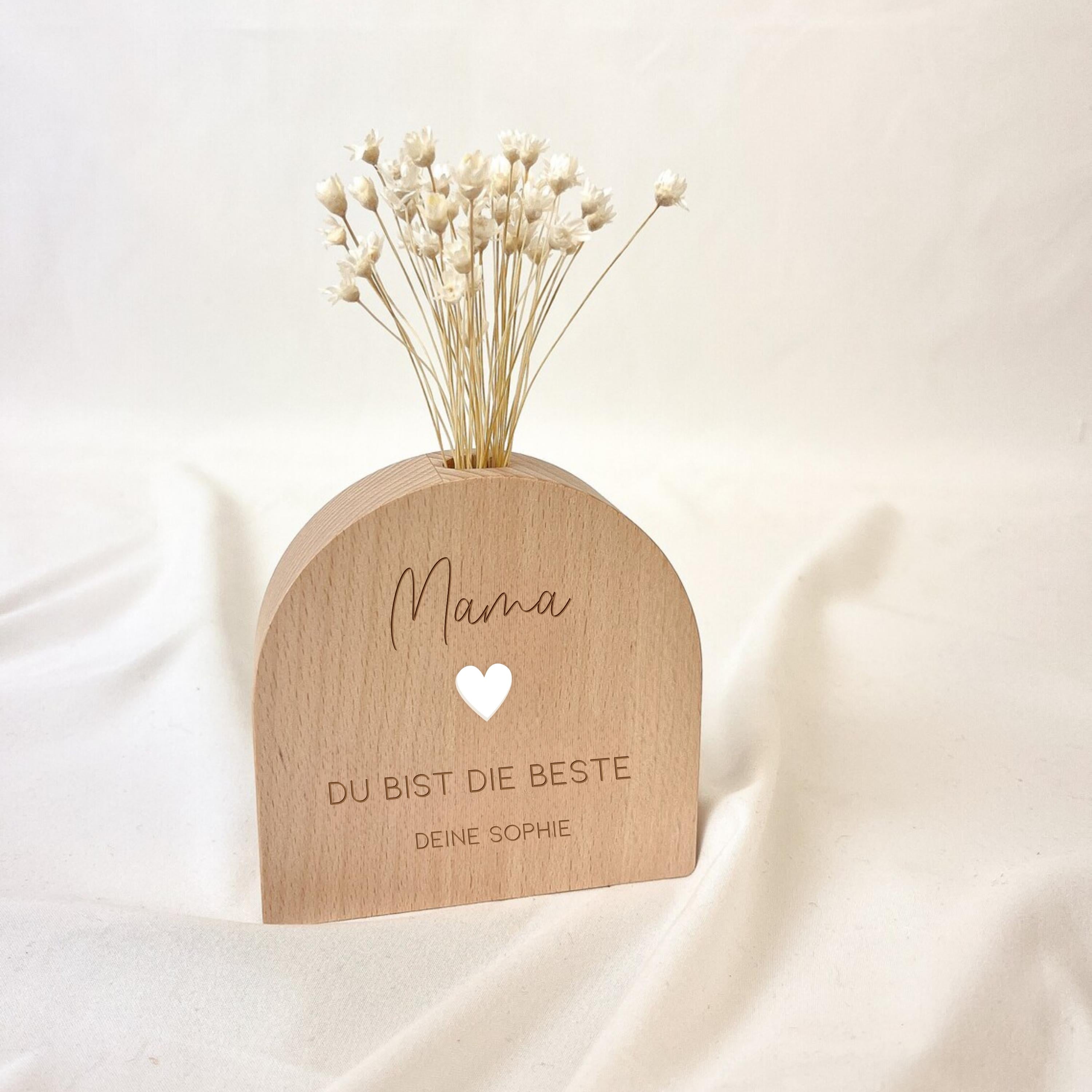 Holzvase · Mama - Du bist die Beste