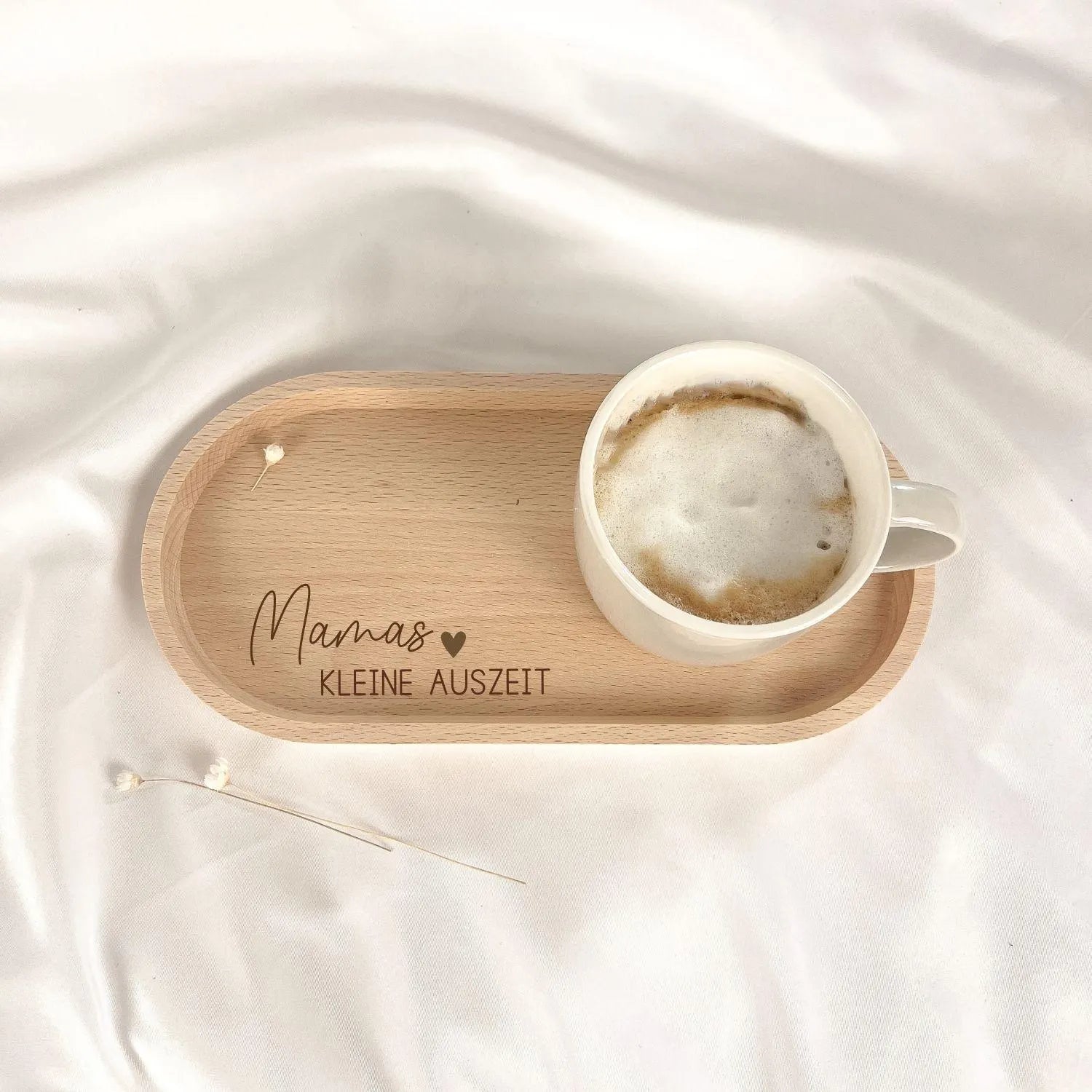 Tasse + Tablett · Muttertag Geschenk Set
