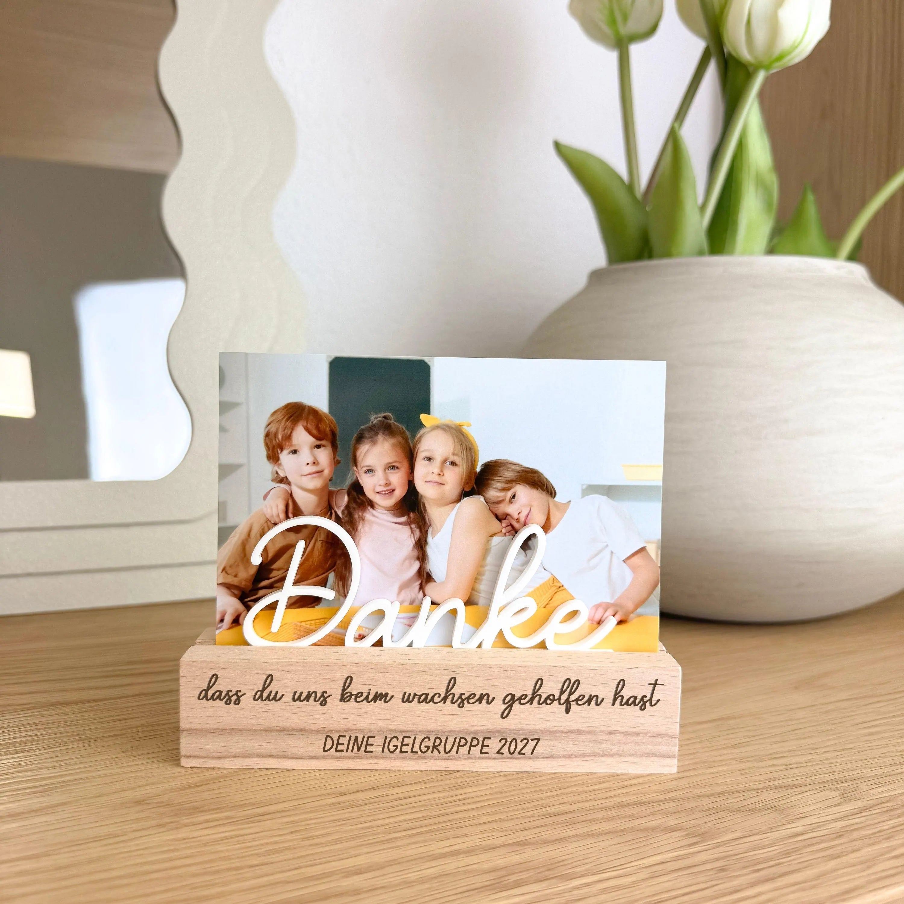 Fotohalter · Danke, dass du uns beim Wachsen geholfen hast