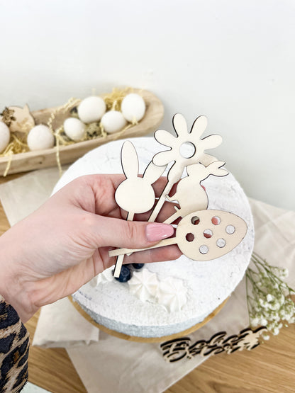 Oster Cake Topper Holz