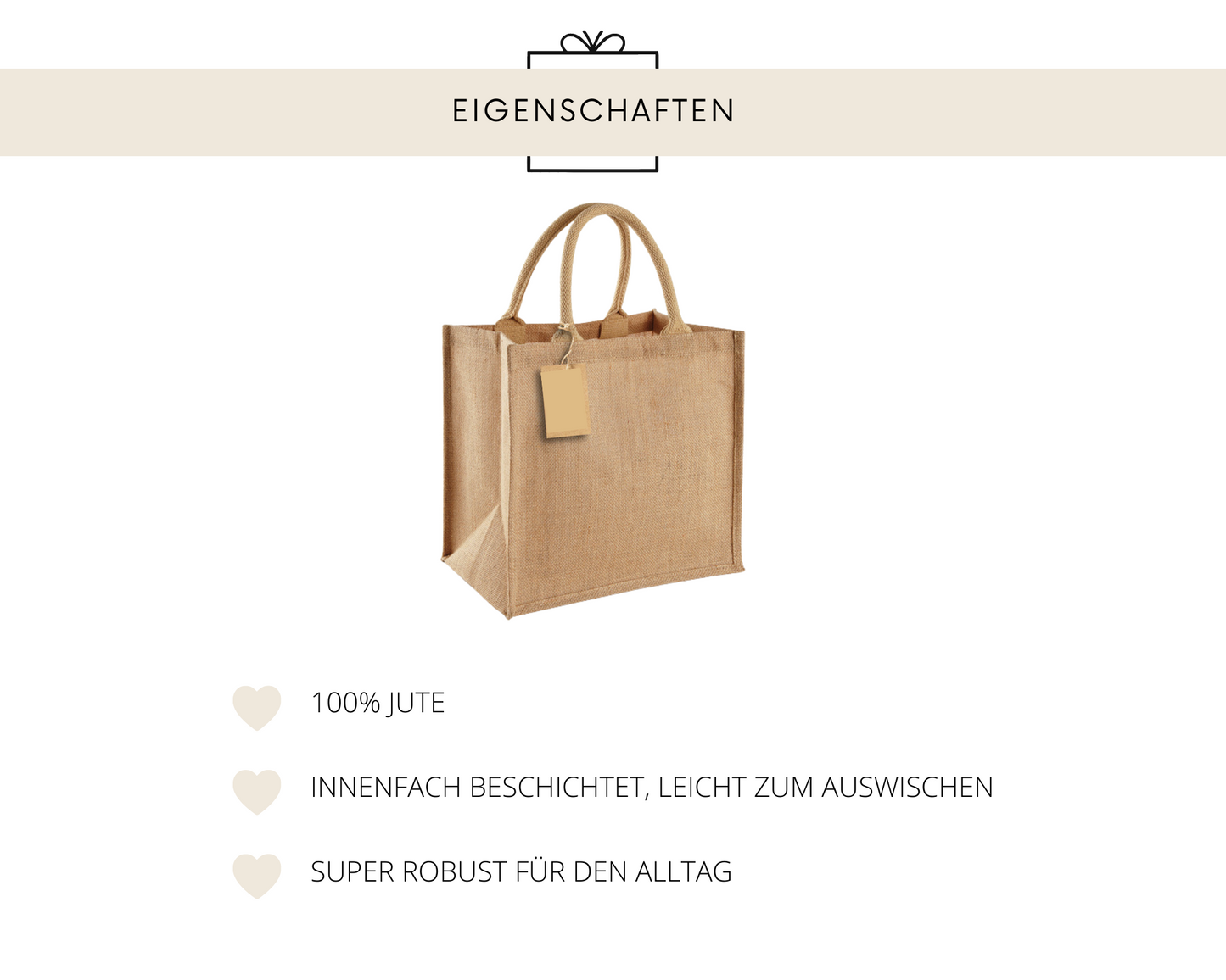 Personalisierte Jutetasche "Bride"