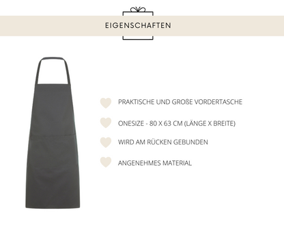 Kochschürze "Bei ... schmeckt's am Besten" (personalisiert)